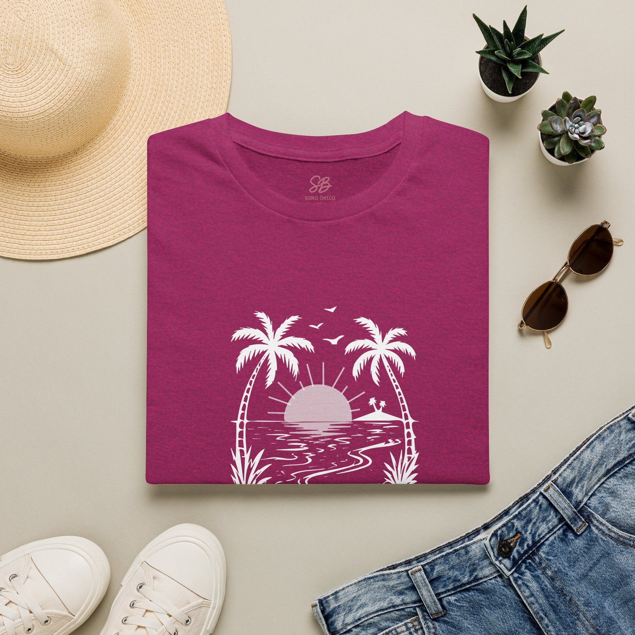 'Salt Water Heals Everything" of  white design -  T-Shirt