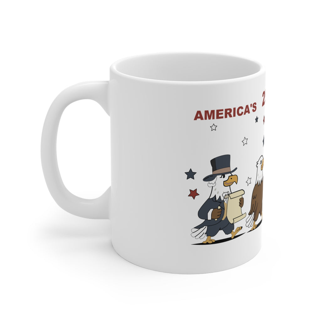Patriotic Eagles Parade Coffee Mug – 11oz