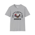 "Happy Birthday 250th America" Baby Eagle with cupcake Patriotic Shirt