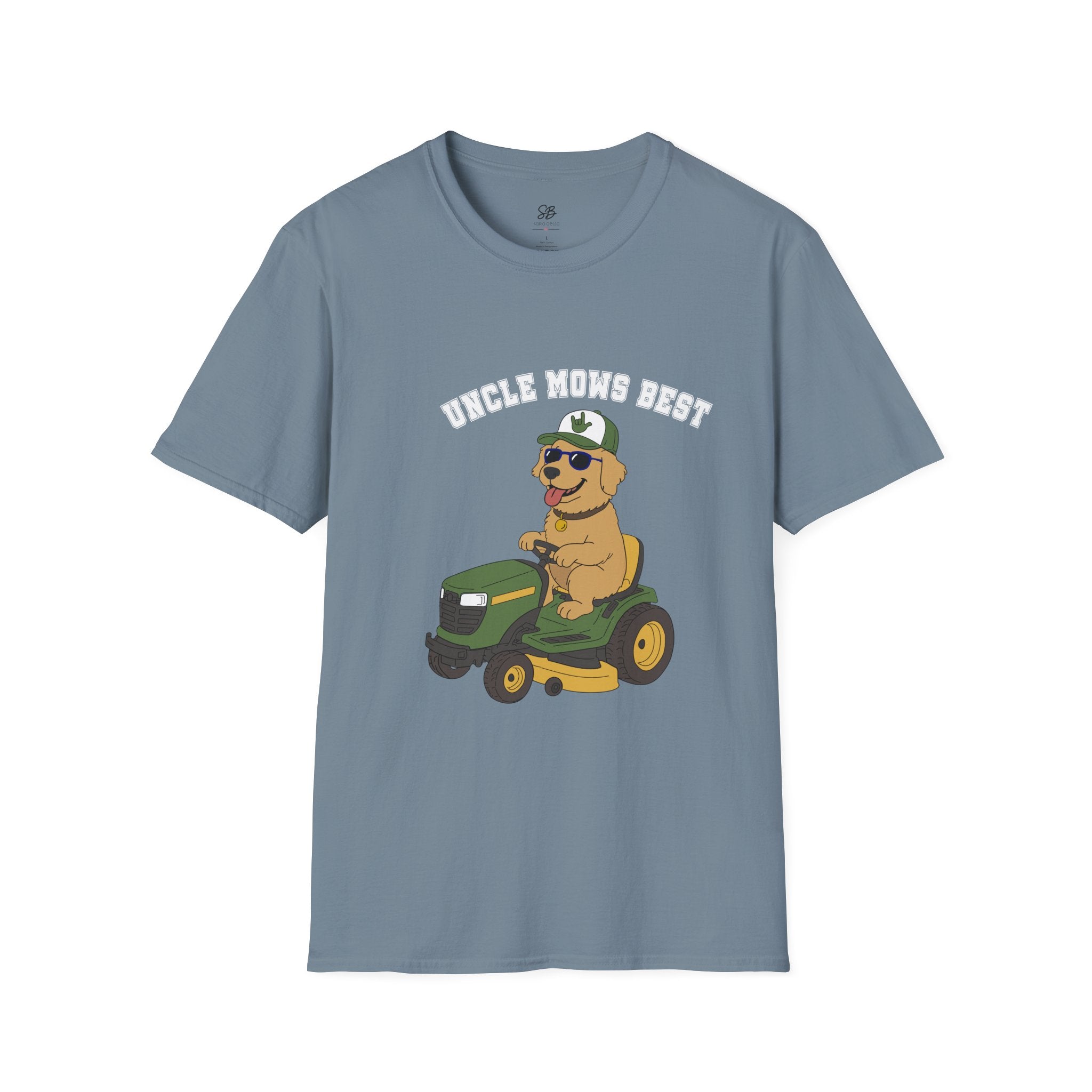 Uncle Mows Best T-Shirt with Golden Retriever