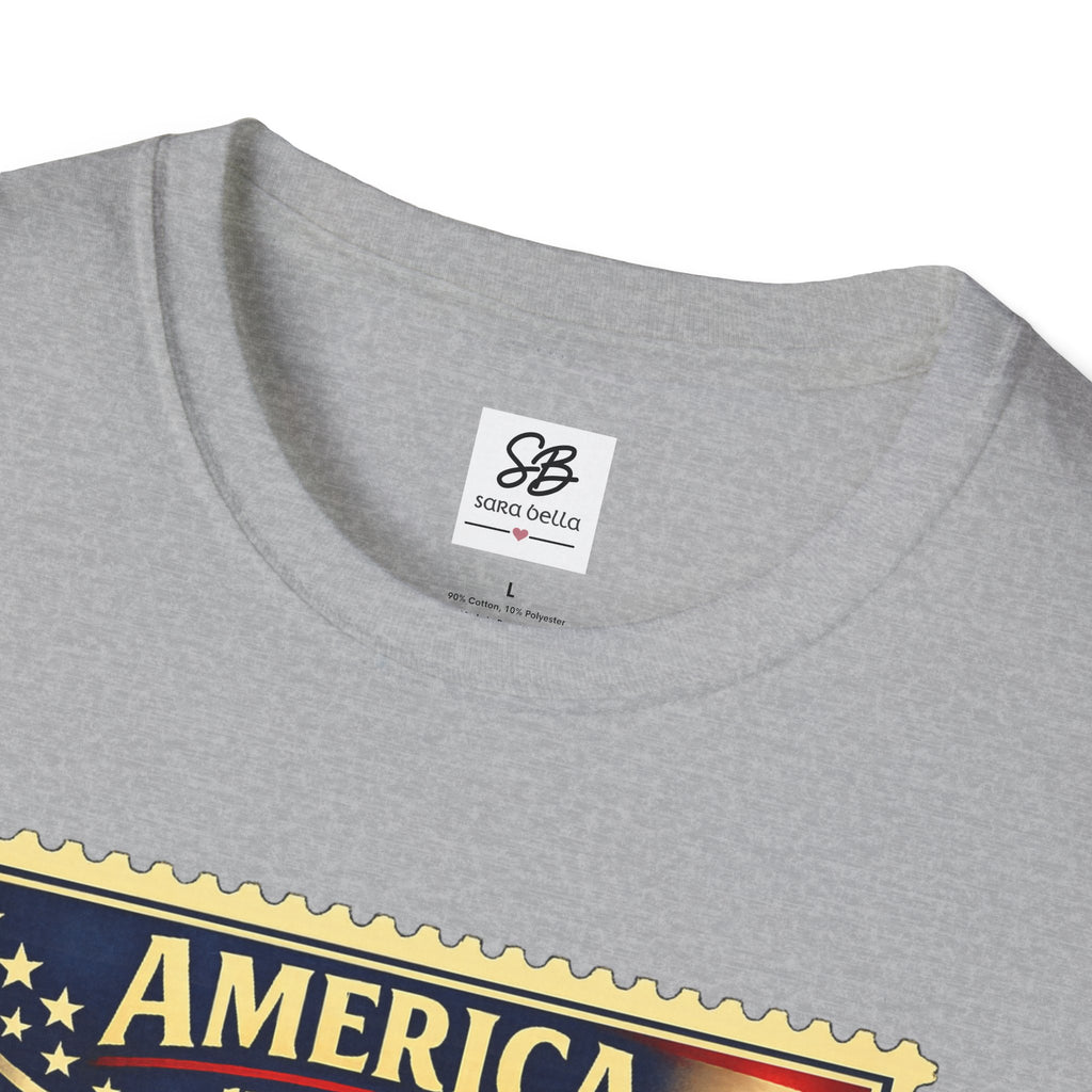 Patriotic Minute Man Vintage Stamp T-Shirt