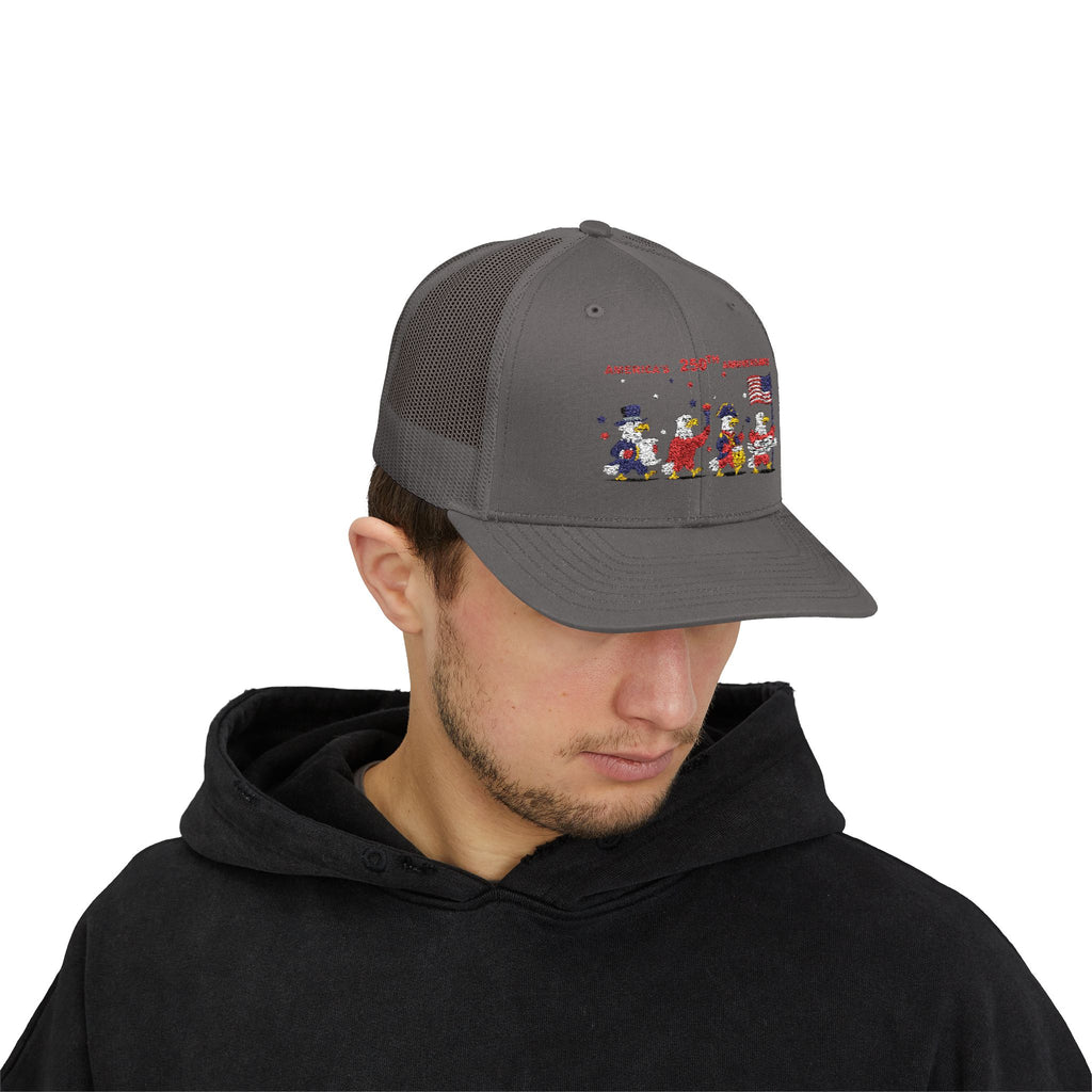 Patriotic Eagles Parade 250th Anniversary Snapback Trucker Cap