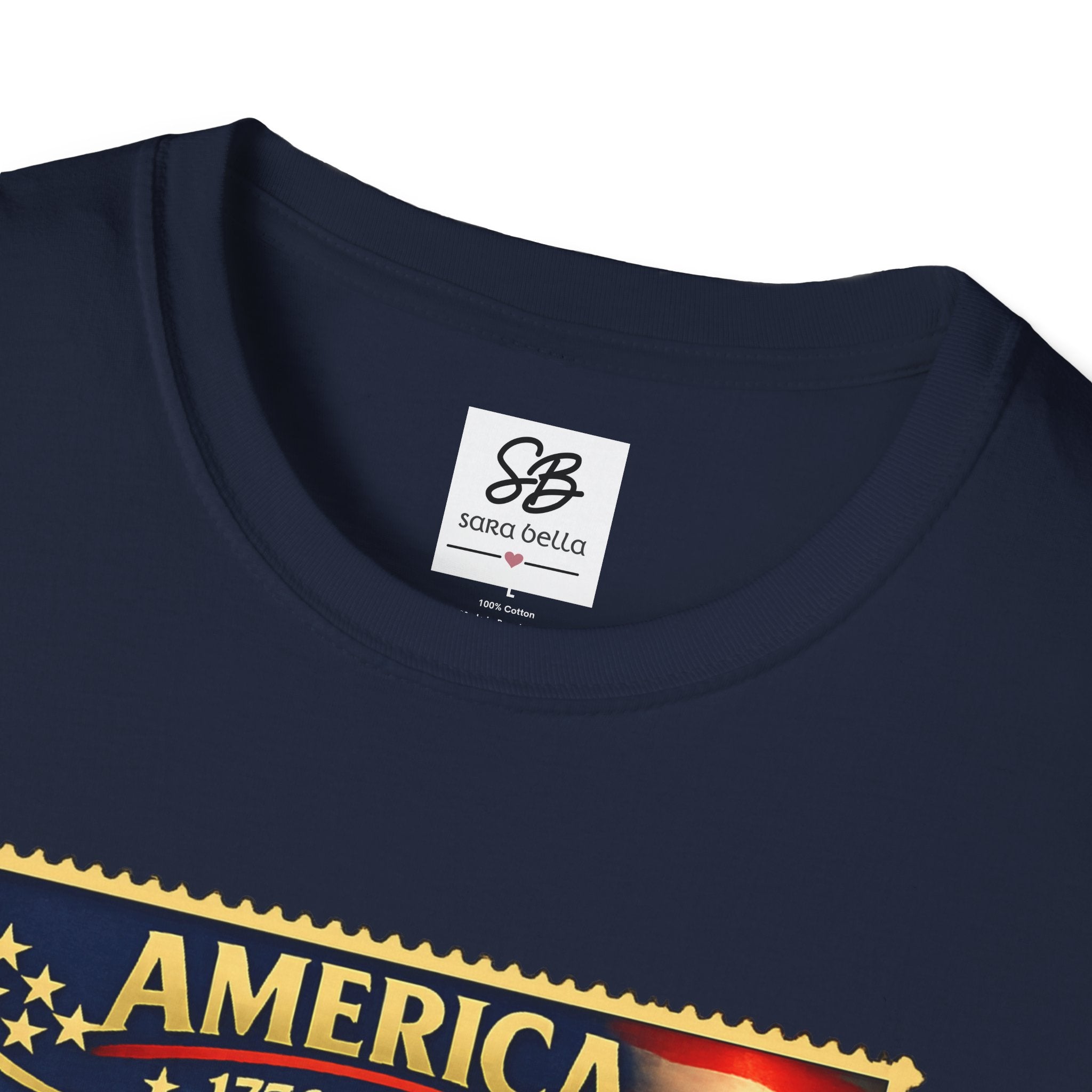 Patriotic America “Honoring Our Armed Forces”  Vintage Stamp T-Shirt