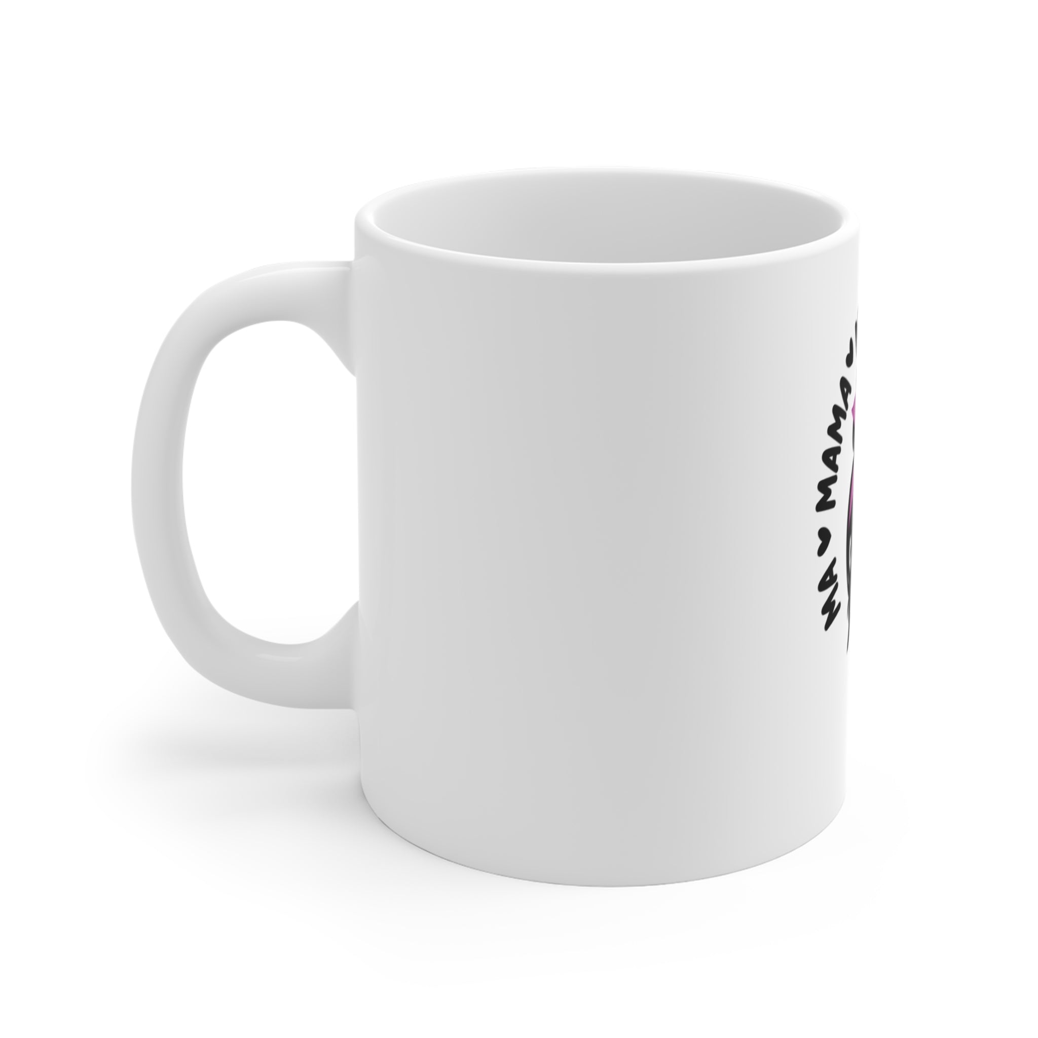 Mama/Mommy/Mom Bruh 11oz Coffee Mug — Funny Mom Gift with Retro Rosie Headband Design