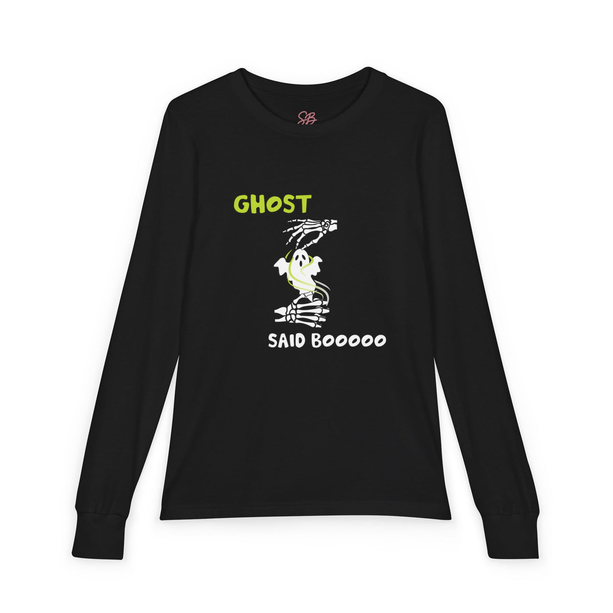 Ghost Said Booooo in ASL - Kid  Long Sleeve Shirt