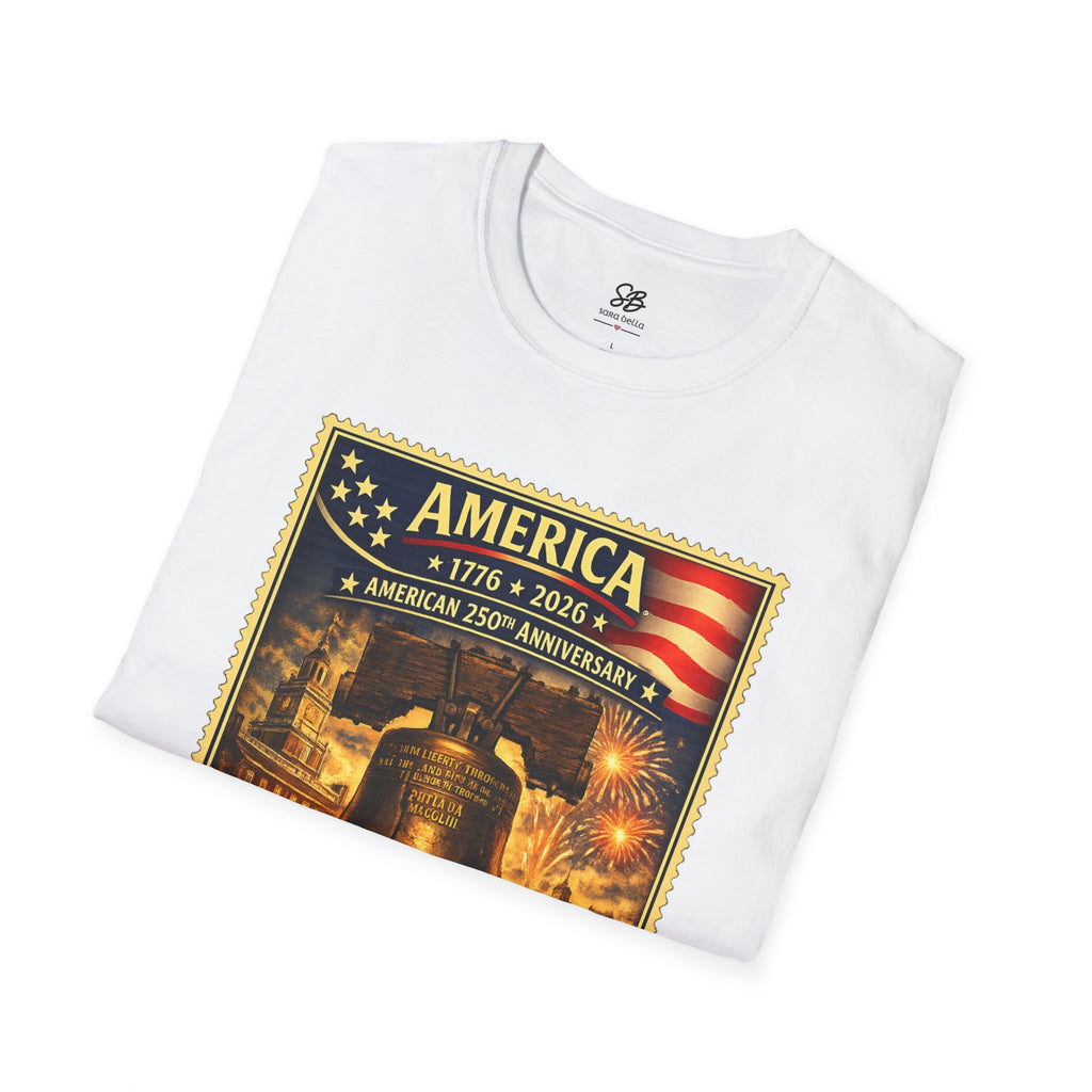 Liberty Bell Vintage Stamp T-Shirt