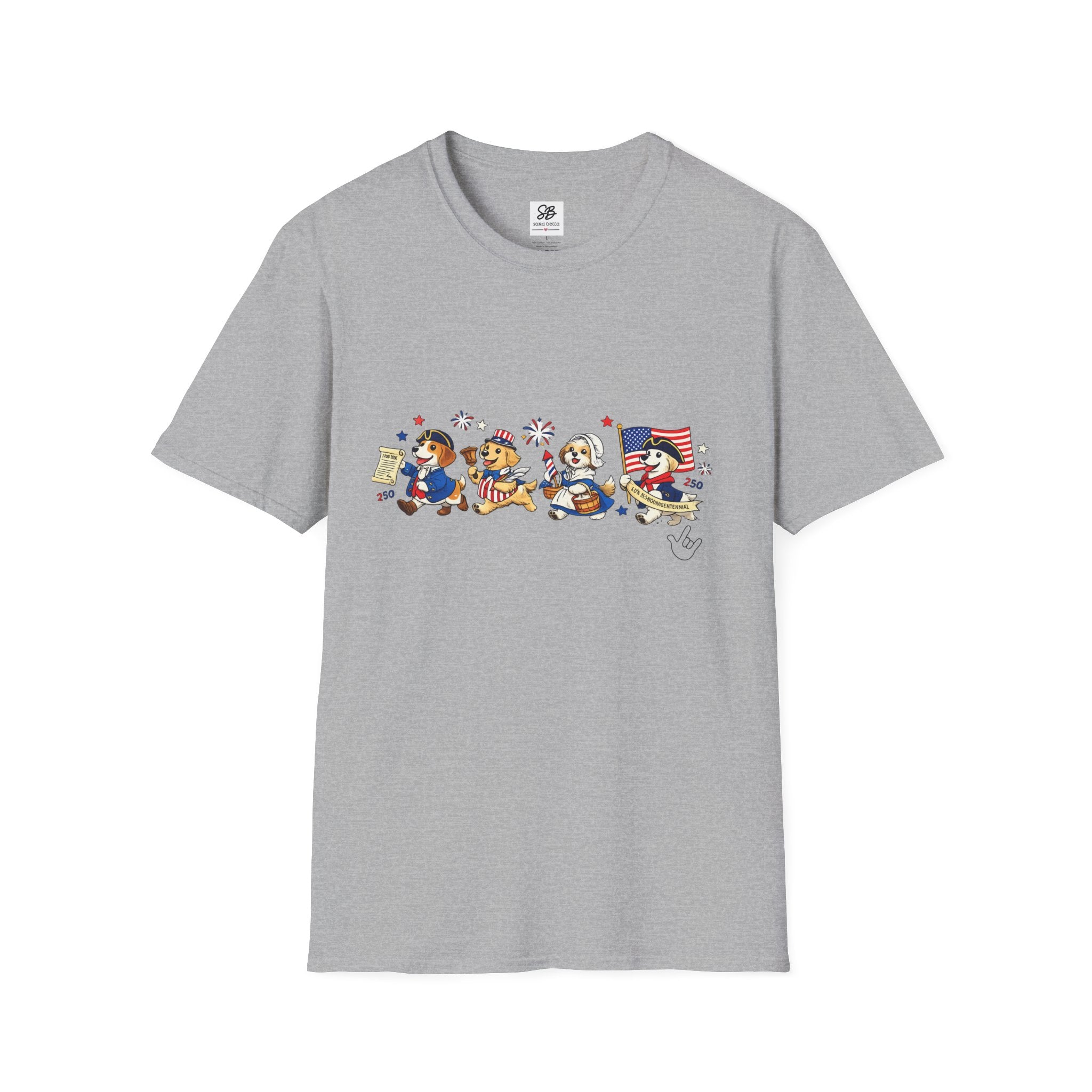 Patriotic Dogs Parade T-Shirt