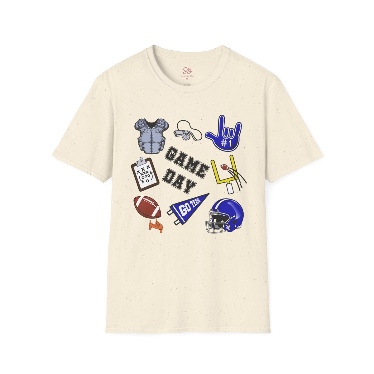 Game Day Football with I Love You ASL  - T-Shirt