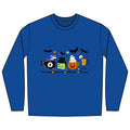 Kids Halloween Drinks Crew of Witch's Brew, Monster Juice ,Pumpkin Cocoa & Apple Cider - Long Sleeve Shirt