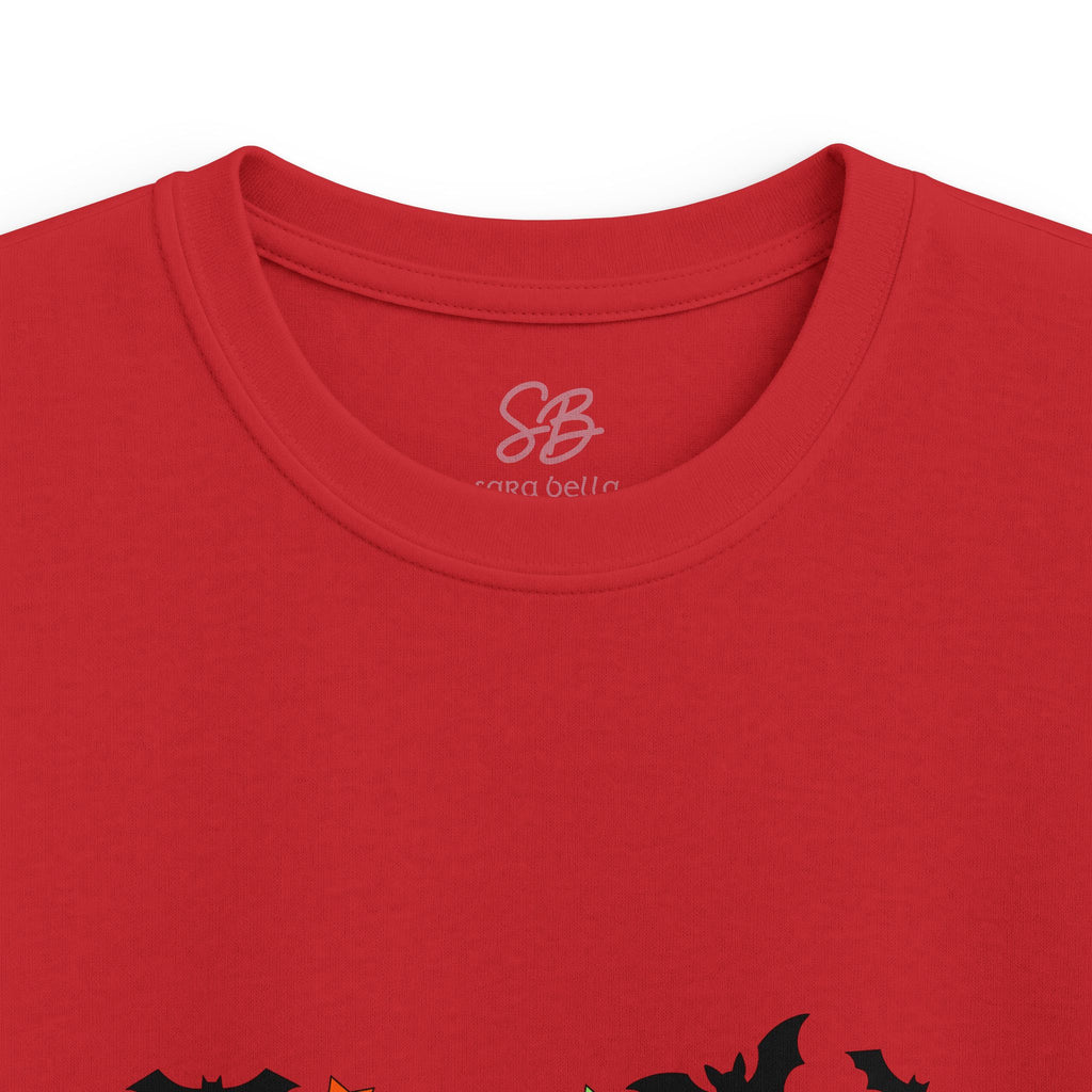 Kids Halloween Drinks Crew of Witch's Brew, Monster Juice, Pumpkin Cocoa, & Apple Cider - Kid T-Shirt