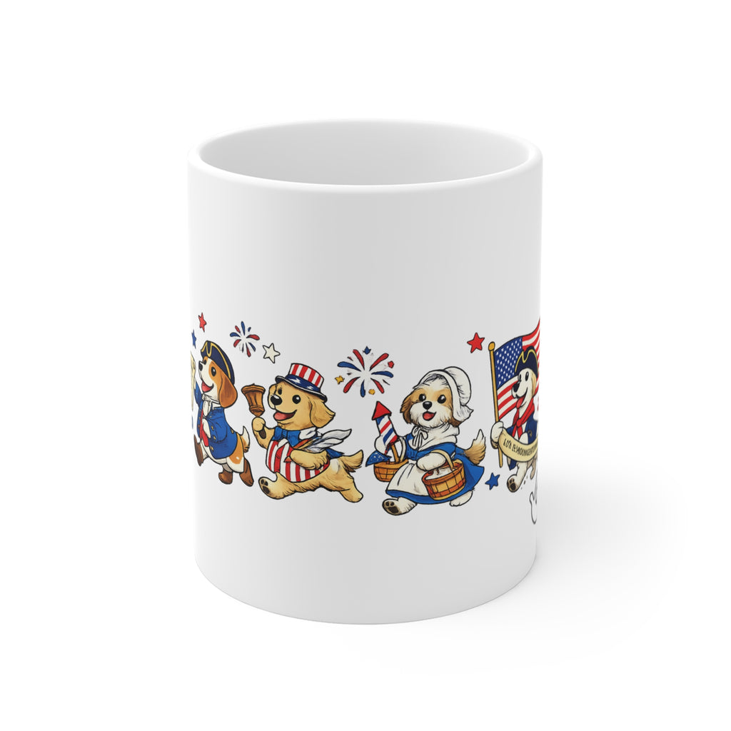 Patriotic Dogs ParadeCoffee Mug  11oz