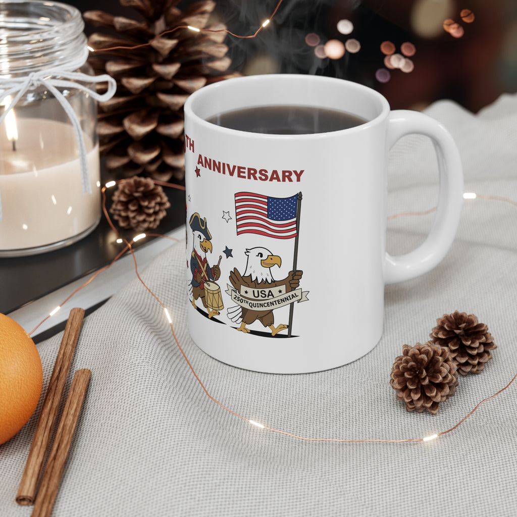 Patriotic Eagles Parade Coffee Mug – 11oz