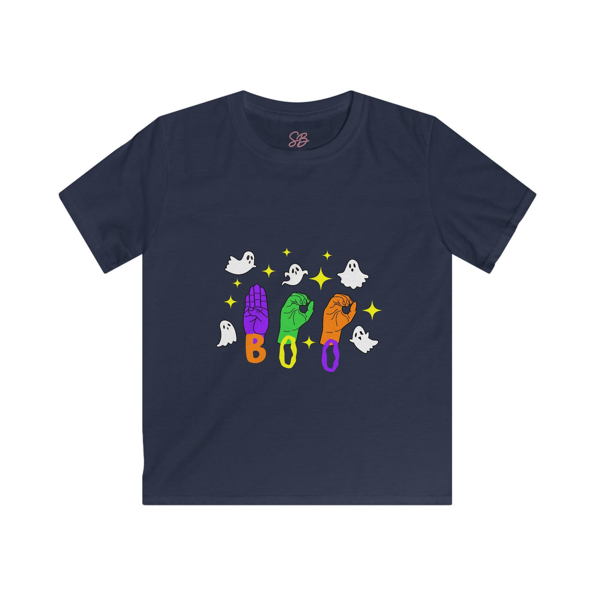 Ghosts "BOO" in ASL - Kid T-Shirt