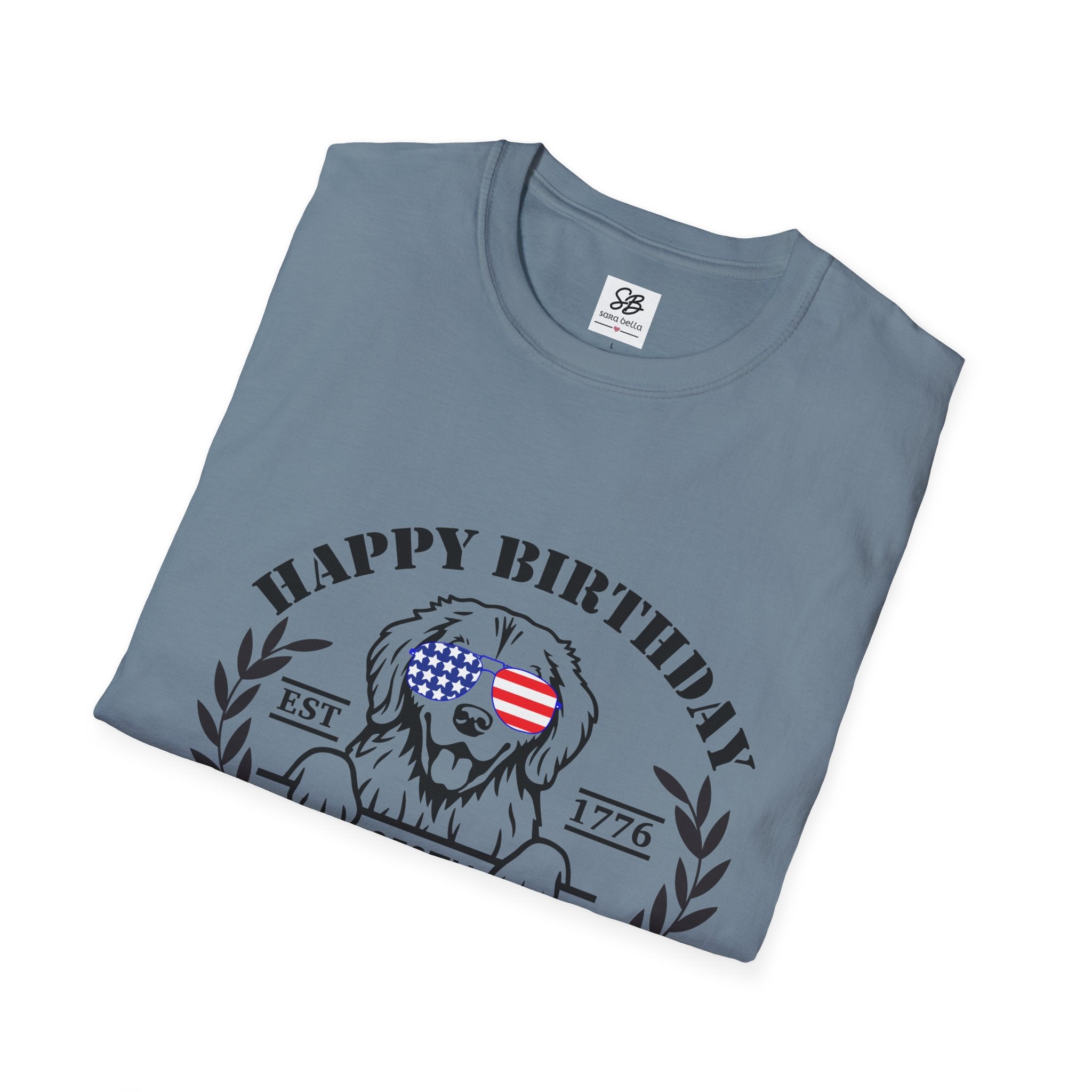 Happy Birthday 250th America with a dog T-Shirt