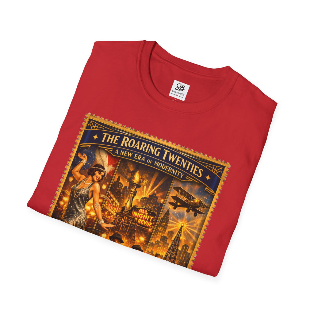 Roaring Twenties Vintage Stamp T-Shirt