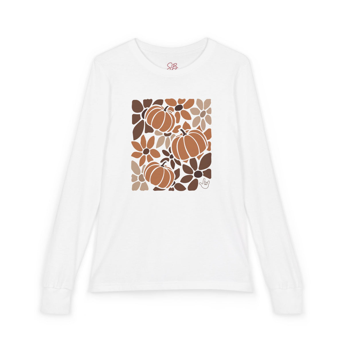 Leaves and Pumpkins Hobo - Kid Long Sleeve Shirt