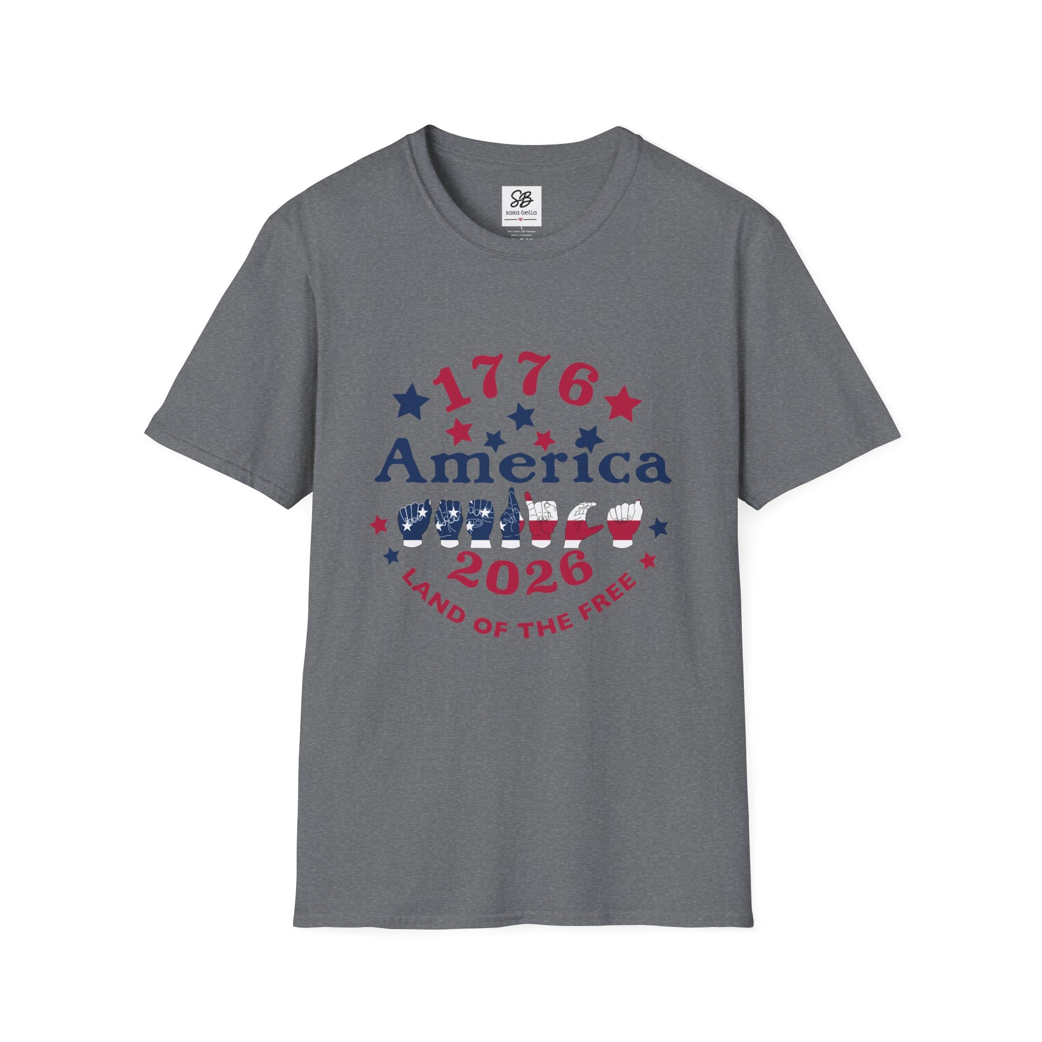 America in fingers-spelled ASL (America Sign Language) Shirt