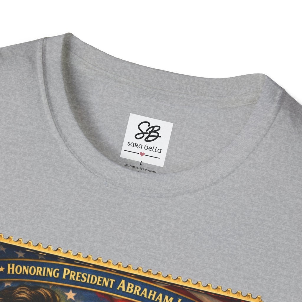 Abraham Lincoln 'Legacy of Freedom'  Vintage Stamp T‑Shirt