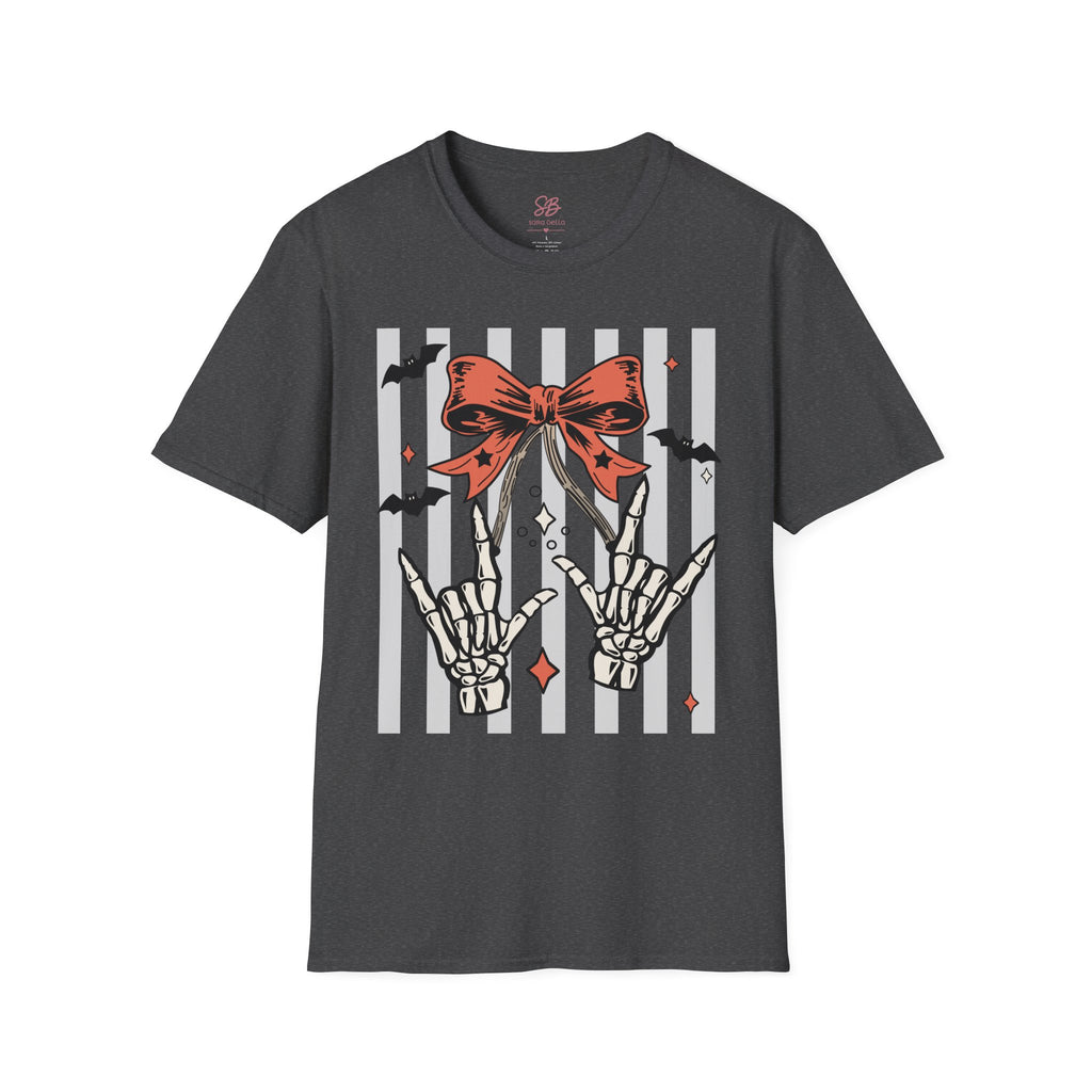 Spooky Skeleton "I Love you" ASL T-Shirt