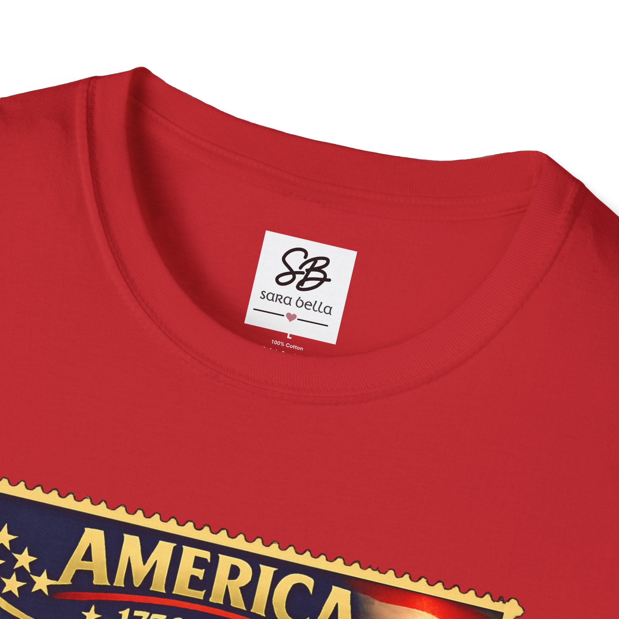 Patriotic America “Honoring Our Armed Forces”  Vintage Stamp T-Shirt
