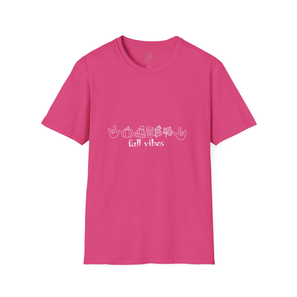 Fall Vibes with I Love you American Sign Language, ASL  - T-Shirt