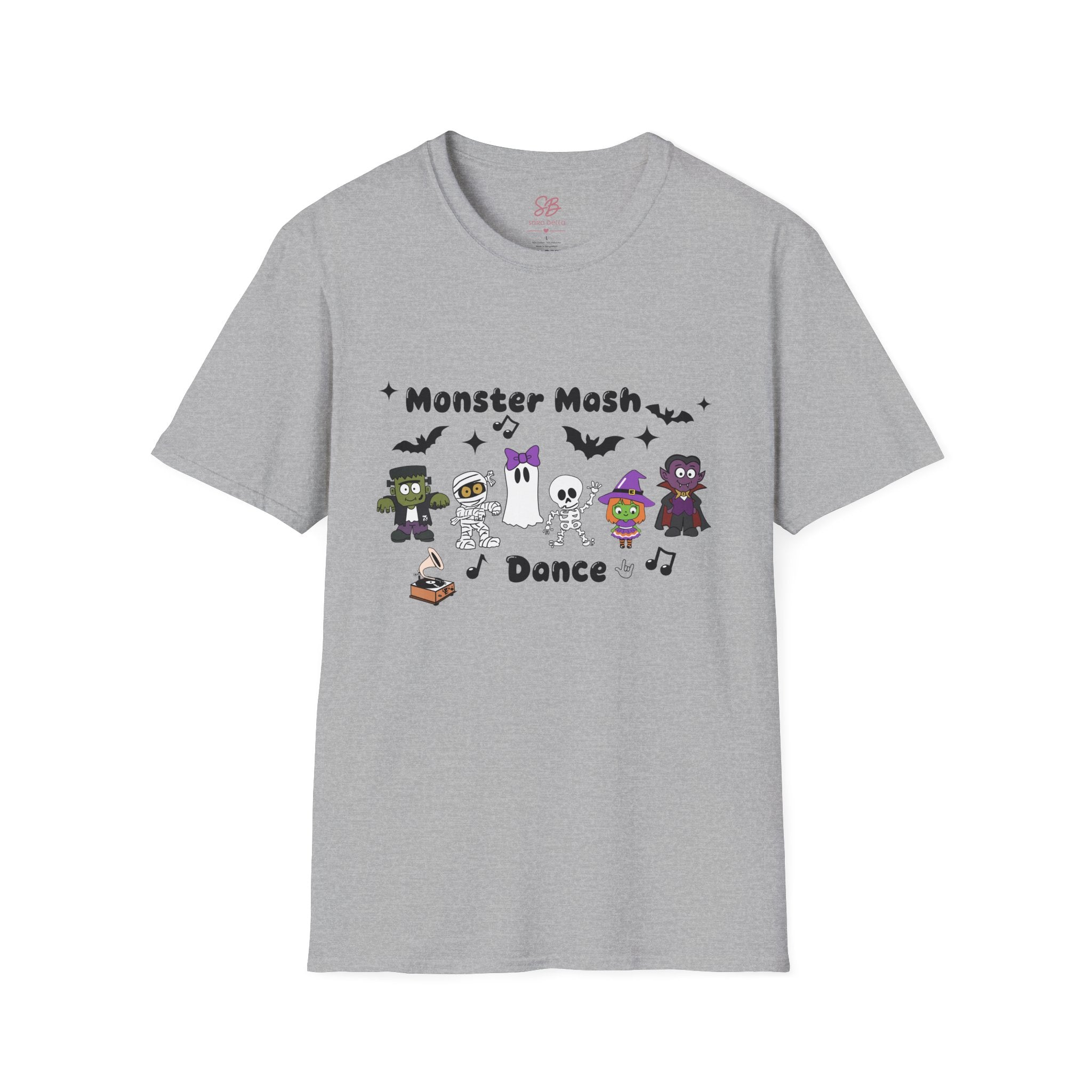 Monster Mash Dance of Halloween Characters Crews -  T-Shirt