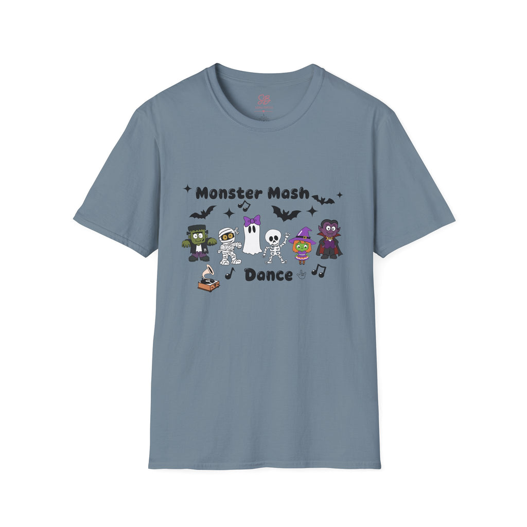 Monster Mash Dance of Halloween Characters Crews -  T-Shirt