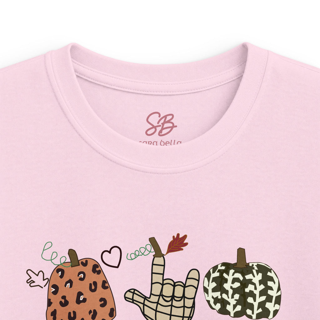 ASL Pumpkins Tic-Tac-Toe - Kid T-Shirt
