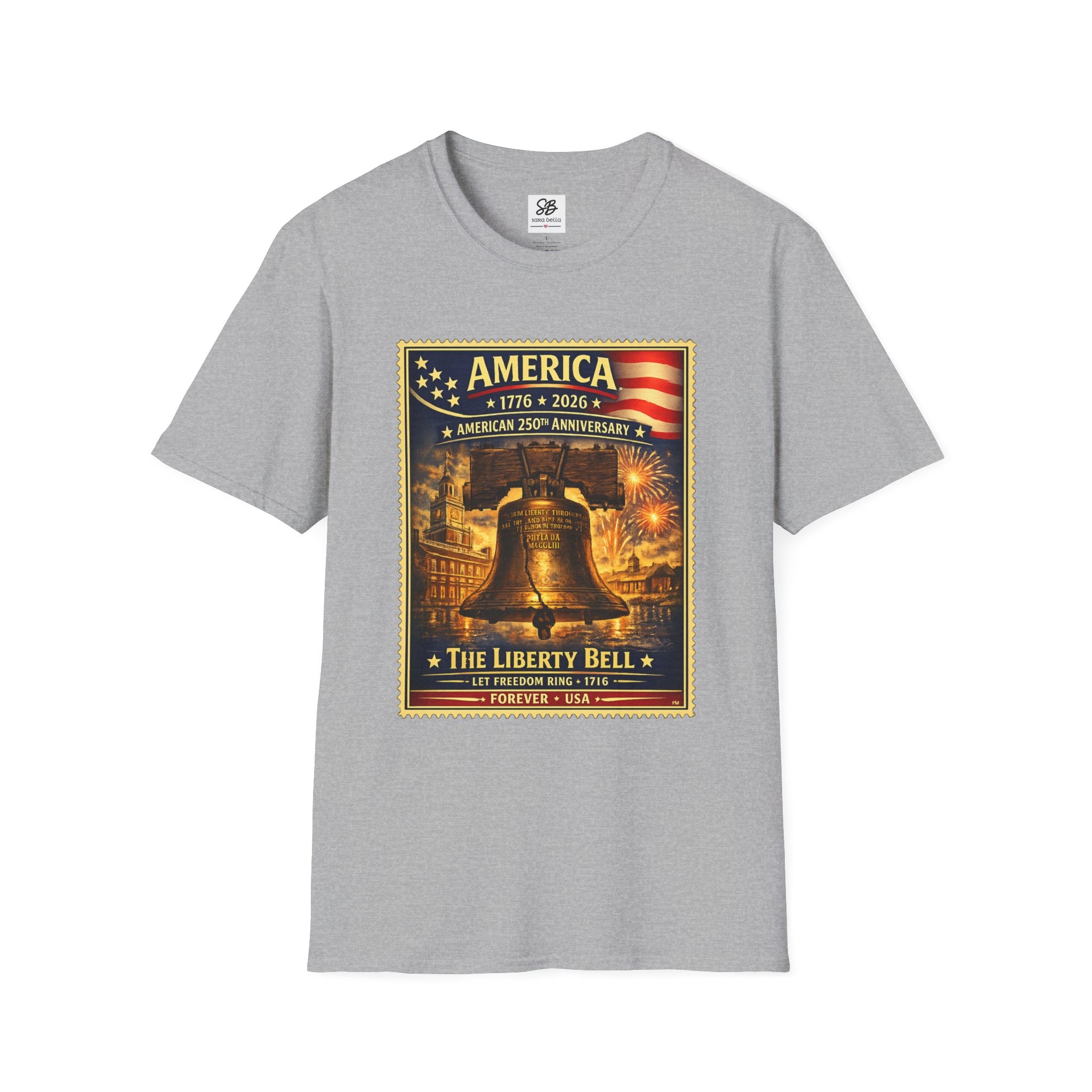 Liberty Bell Vintage Stamp T-Shirt