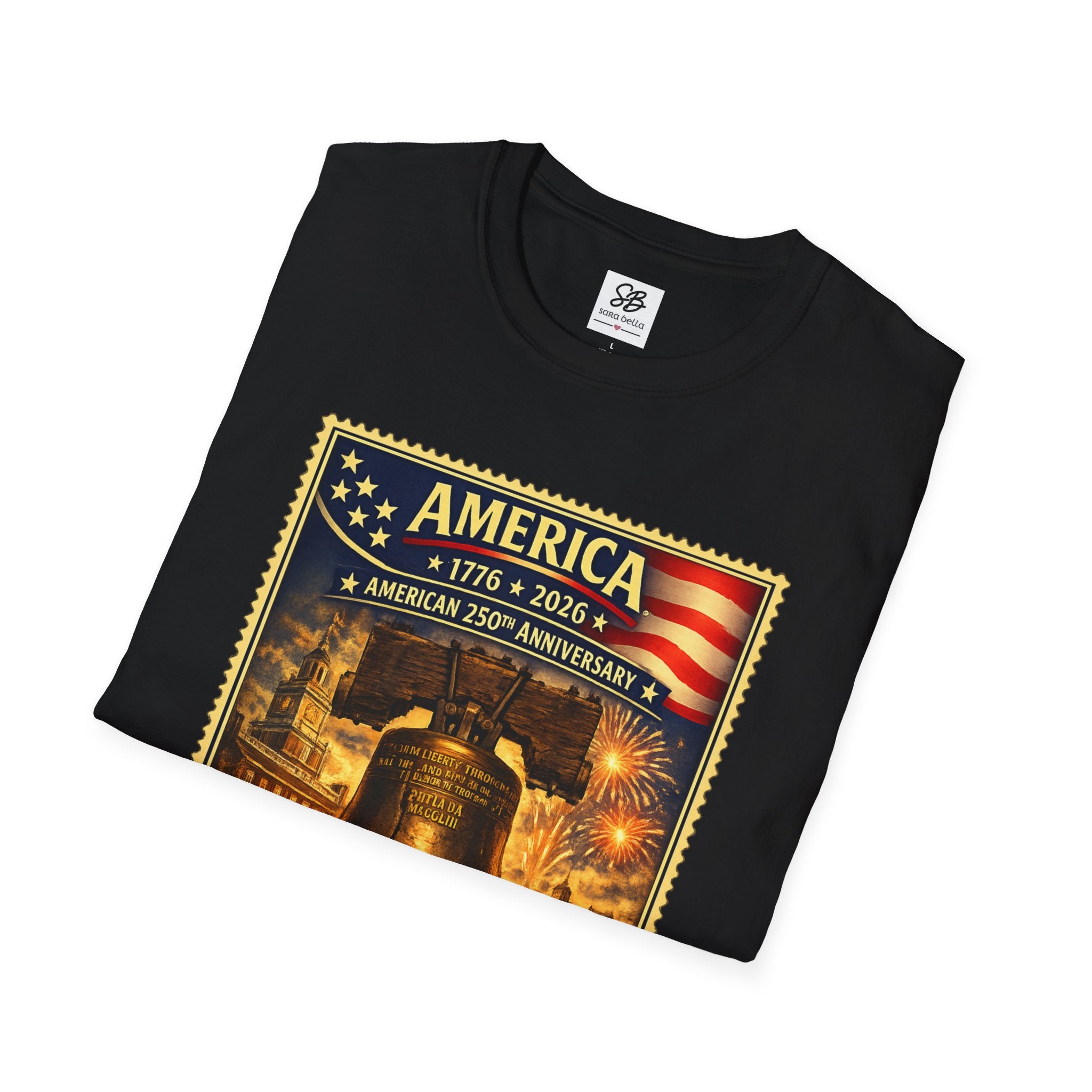 Liberty Bell Vintage Stamp T-Shirt