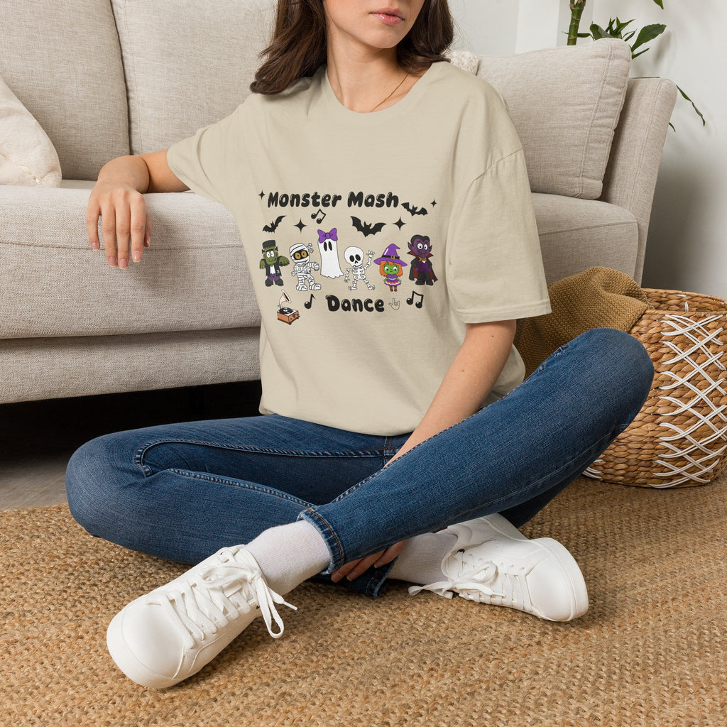 Monster Mash Dance of Halloween Characters Crews -  T-Shirt