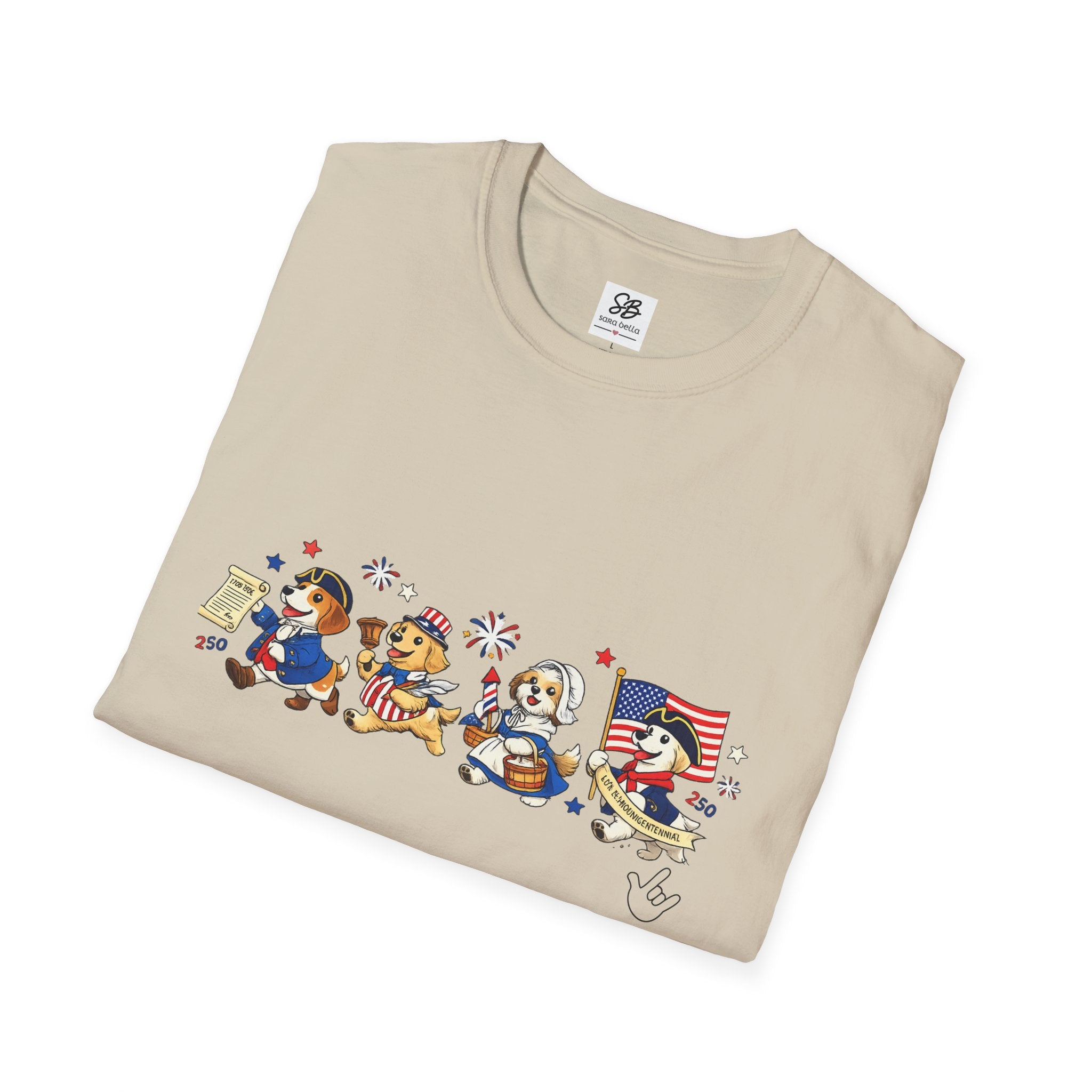 Patriotic Dogs Parade T-Shirt