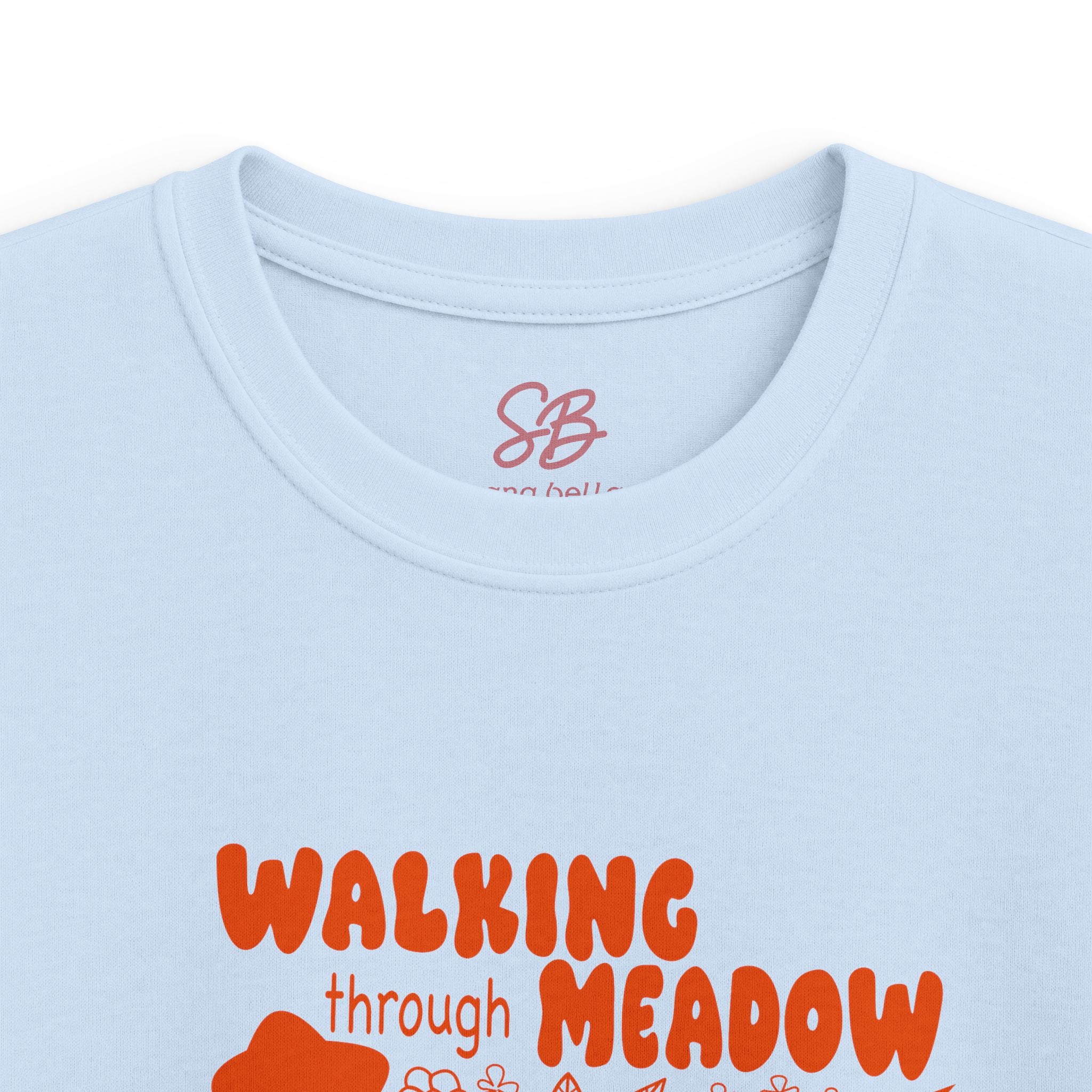 Walking Through Meadow Sunflowers - Kid T-Shirt
