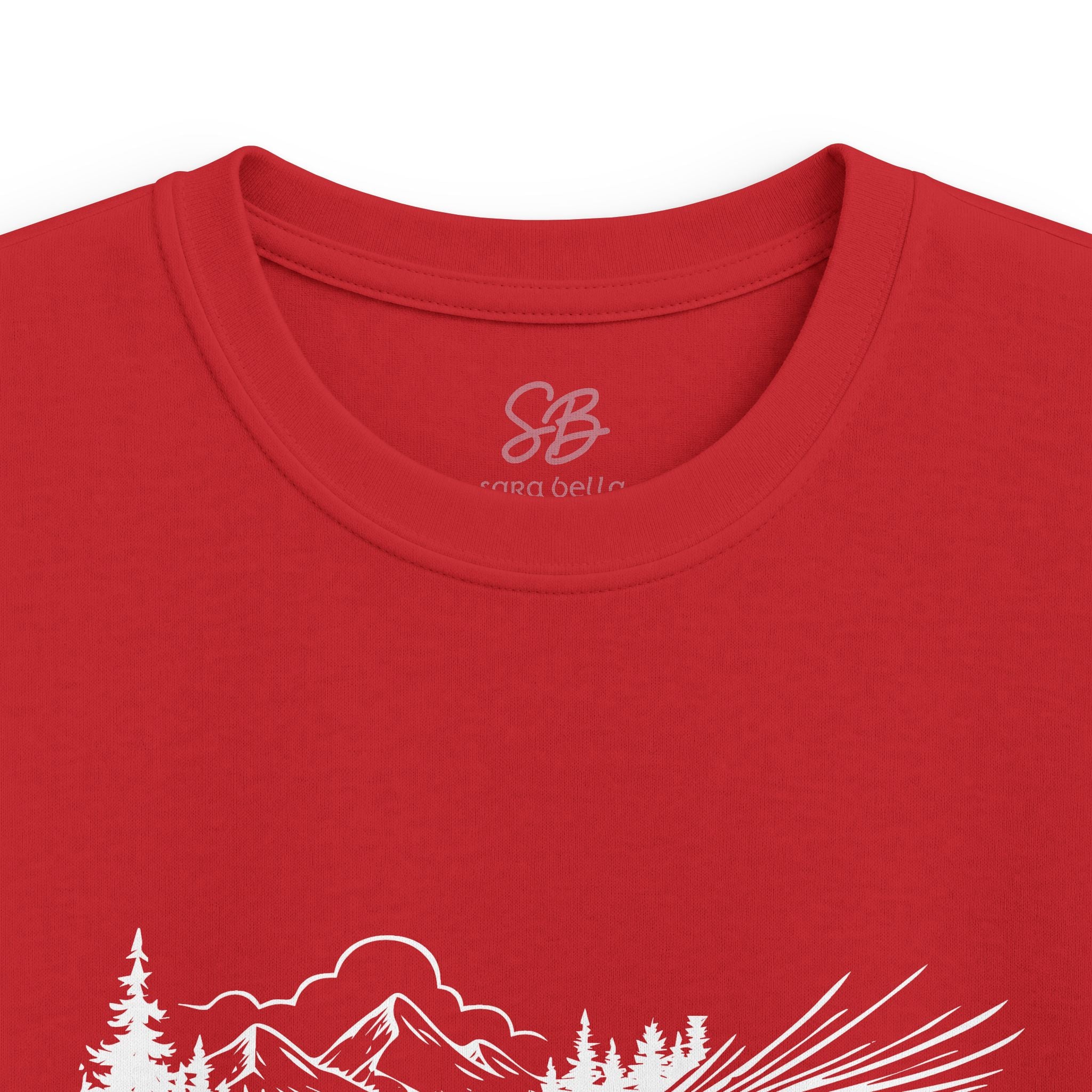Fly Fishing Hook with Mountain View - Kid T-Shirt