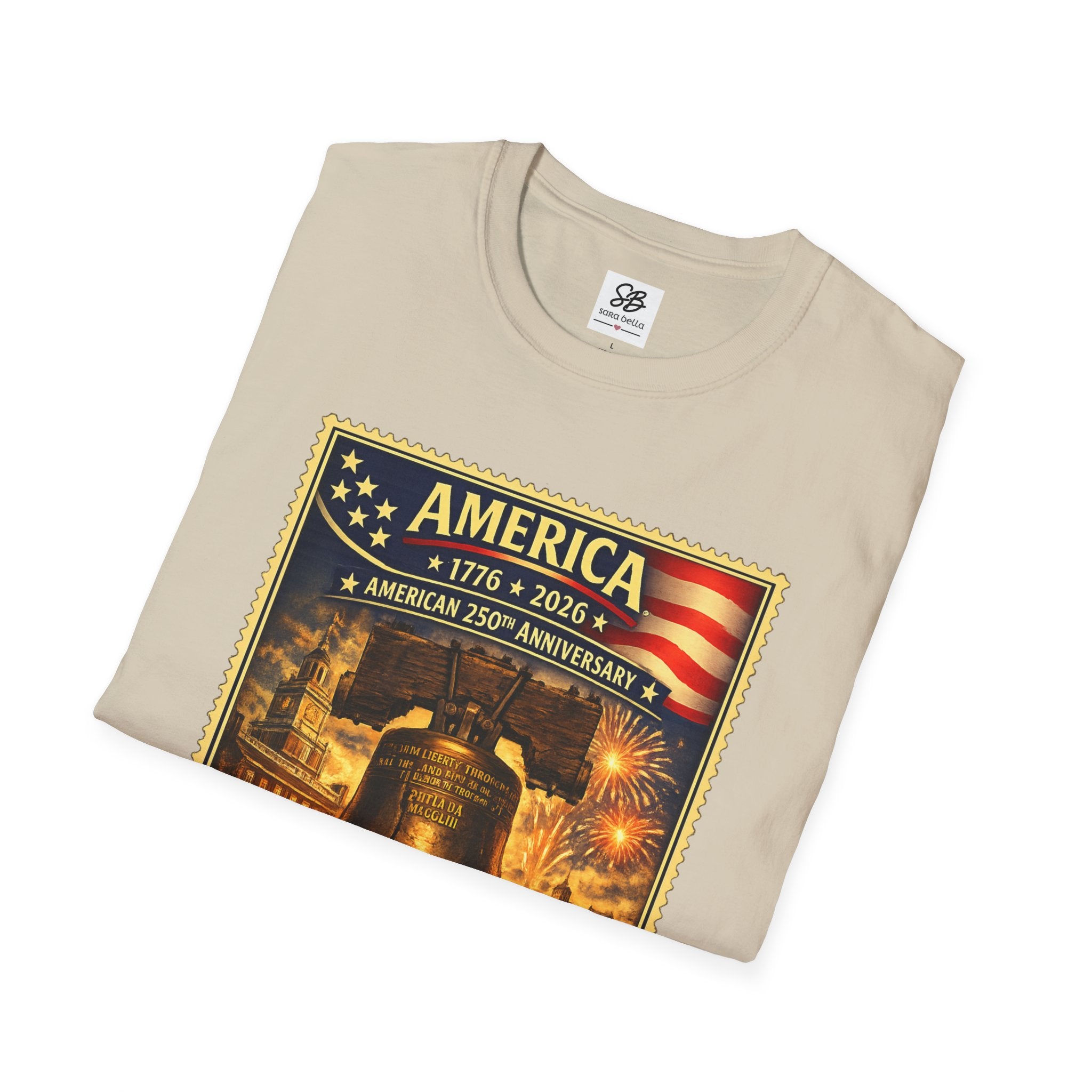 Liberty Bell Vintage Stamp T-Shirt