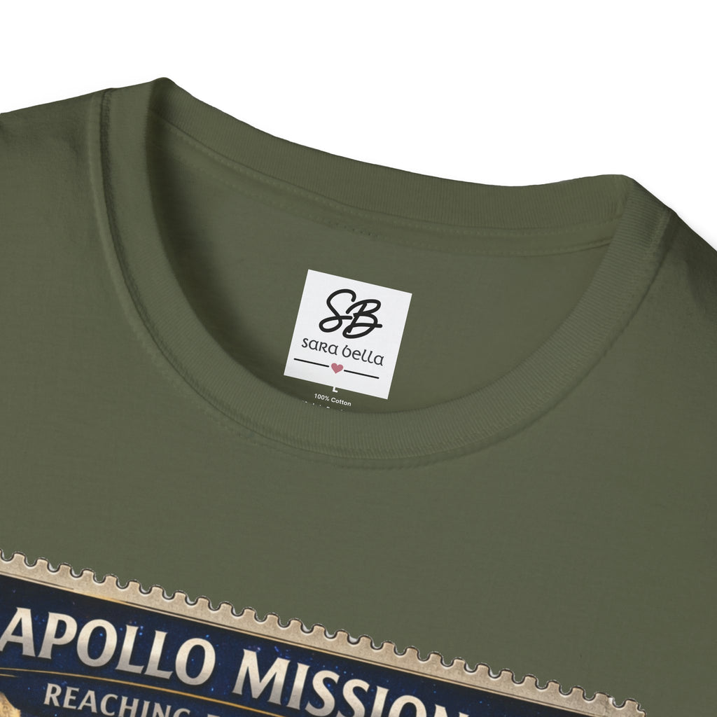 Apollo Missions  'Space Exploration' Vintage Stamp T-Shirt