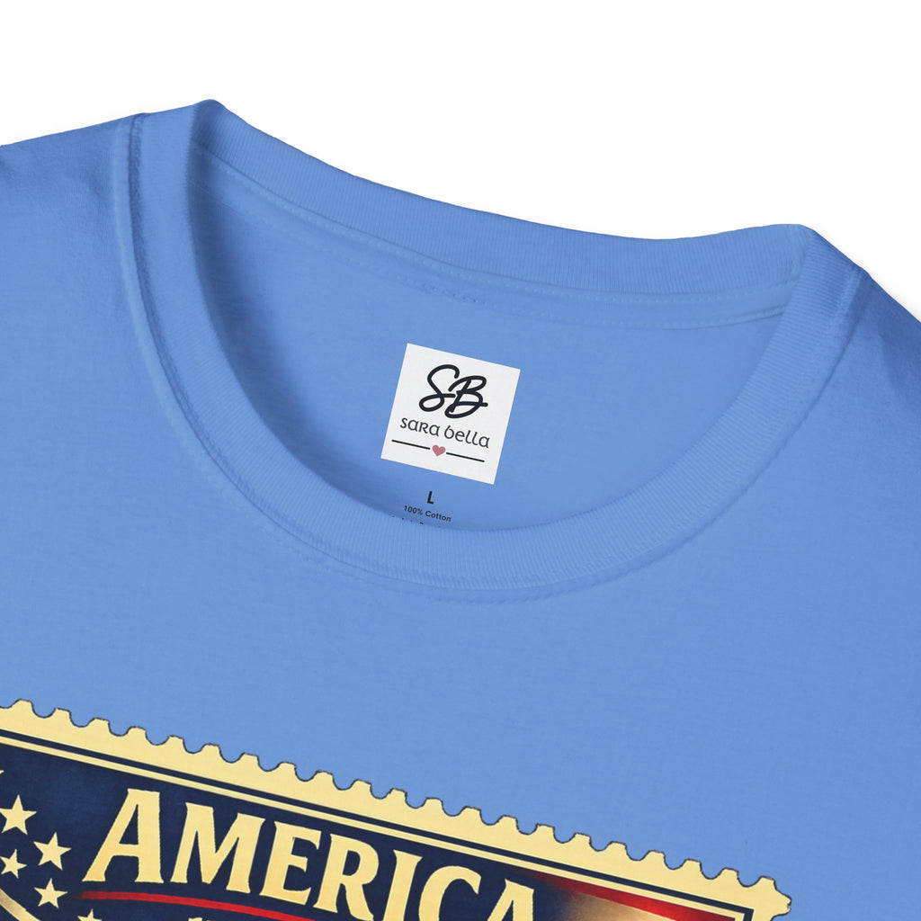 Patriotic Minute Man Vintage Stamp T-Shirt