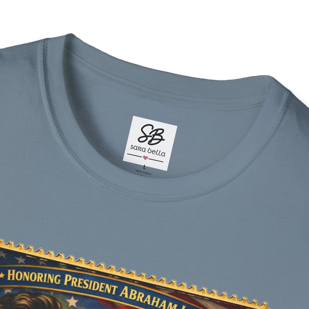 Abraham Lincoln 'Legacy of Freedom'  Vintage Stamp T‑Shirt