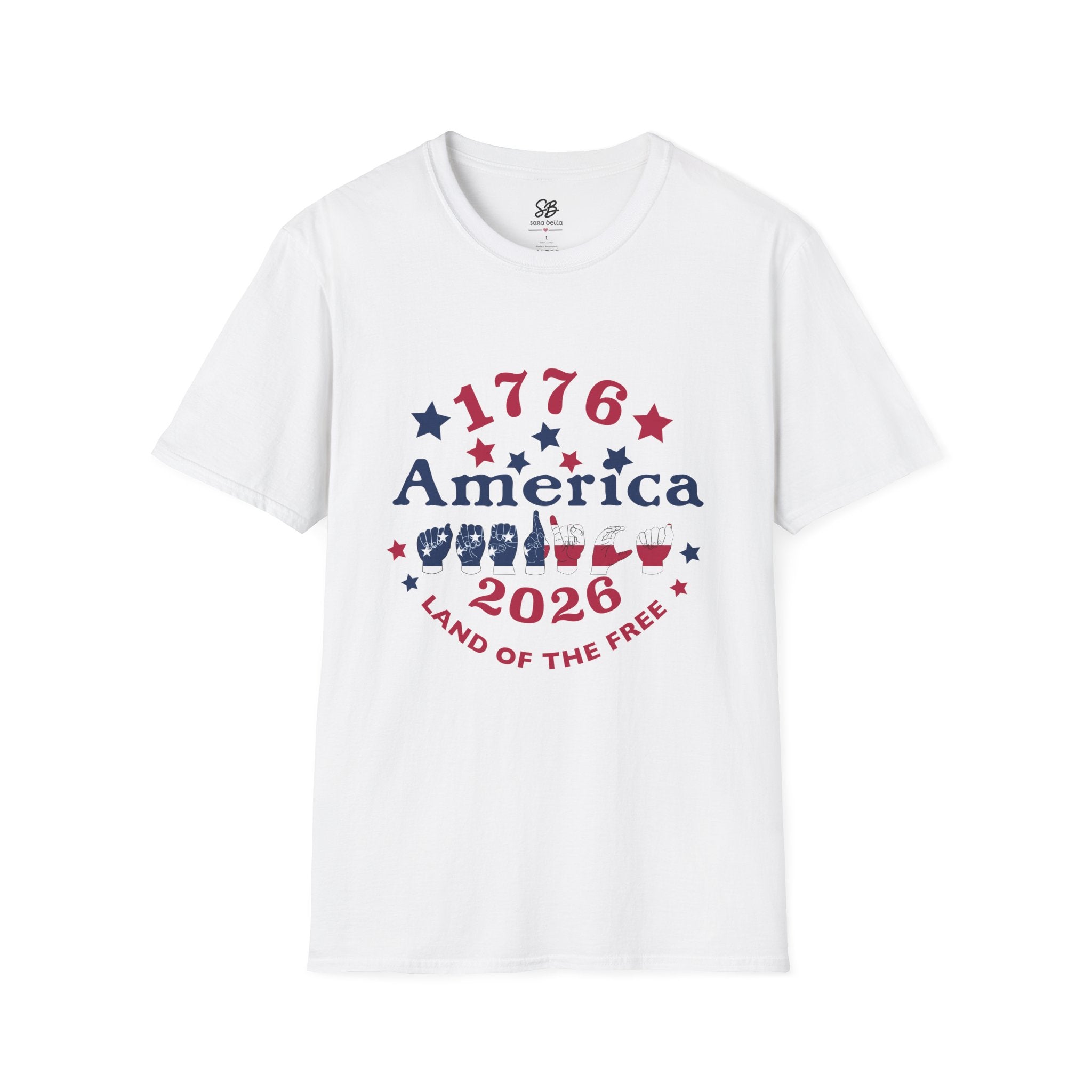 America in fingers-spelled ASL (America Sign Language) Shirt