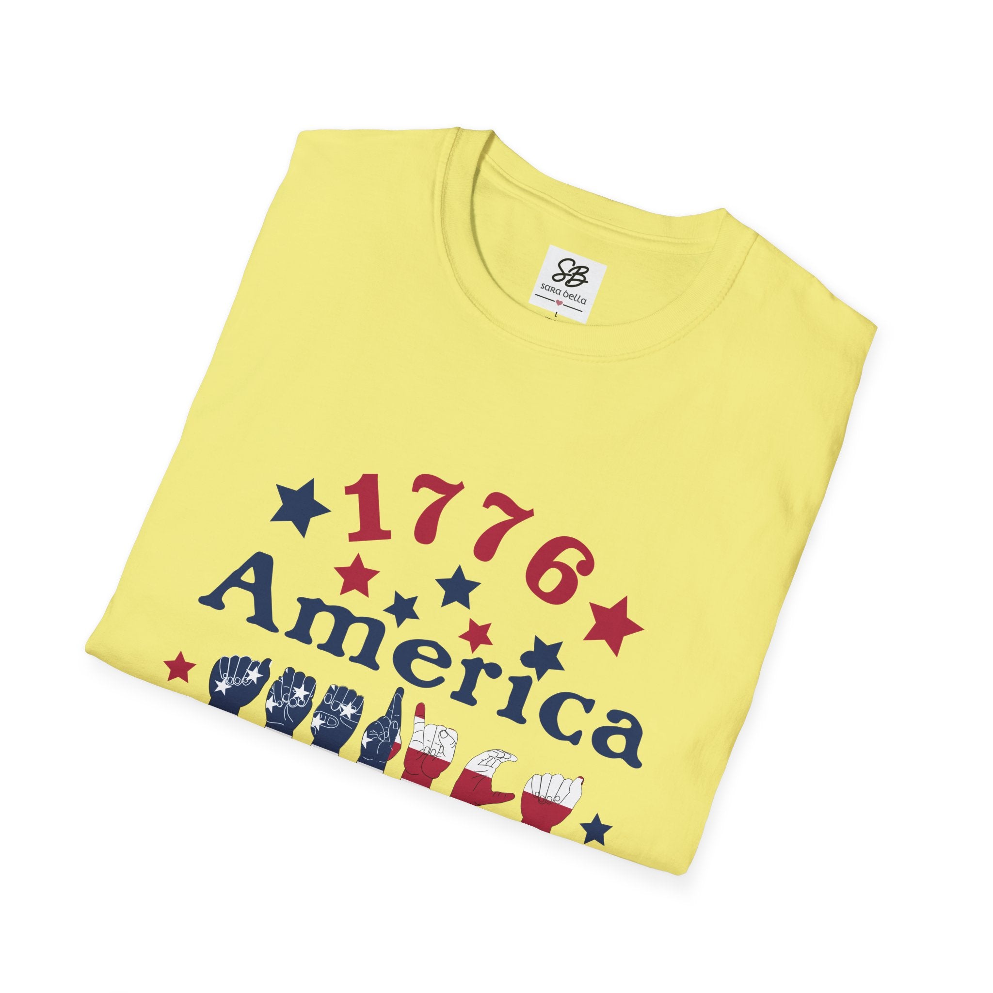 America in fingers-spelled ASL (America Sign Language) Shirt