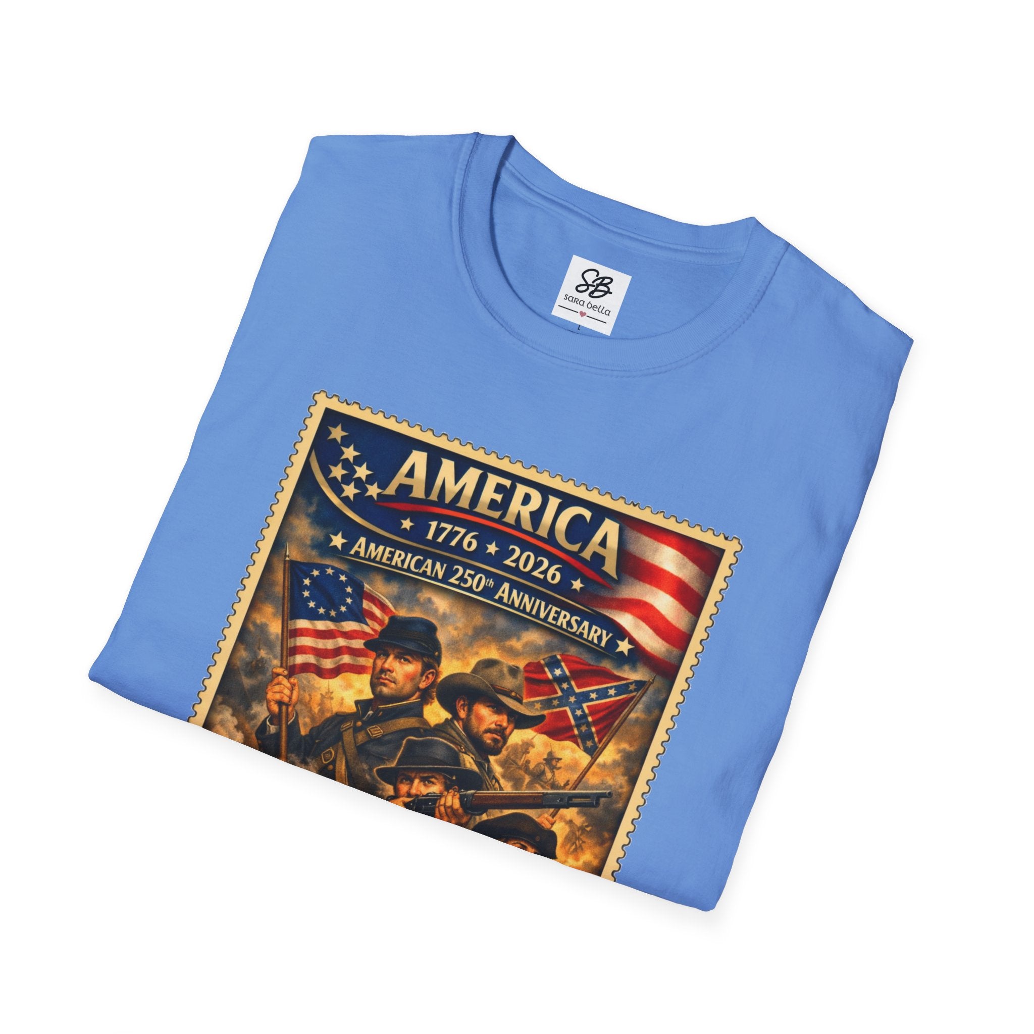 Civil War America Vintage Stamp T-Shirt