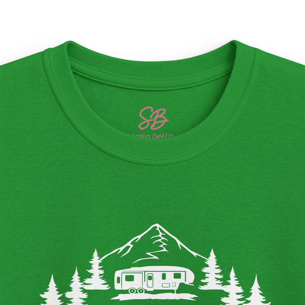 Live Love Camping in ASL (white ink) - Kid T-Shirt
