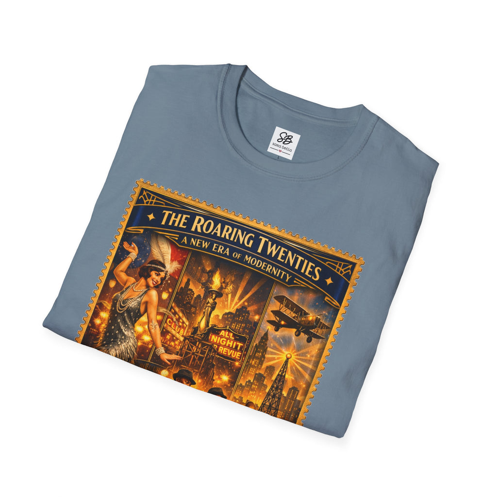 Roaring Twenties Vintage Stamp T-Shirt