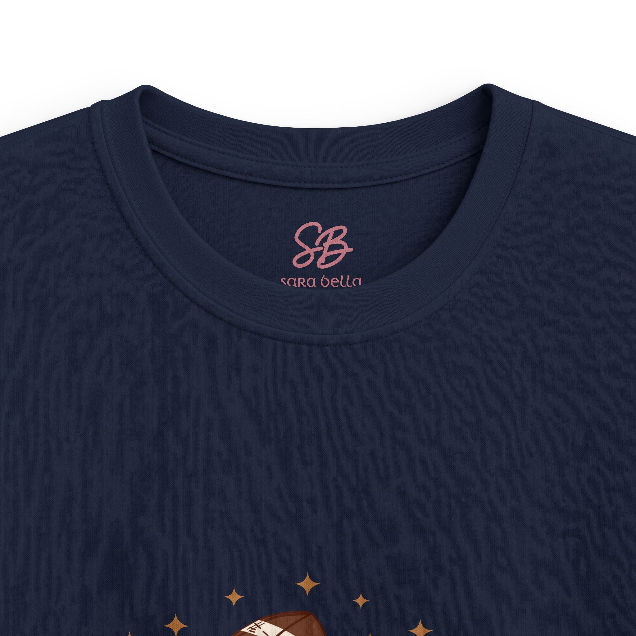 Autumn Football Pumpkin with I Love You American Sign Language, ASL - Kid T-Shirt