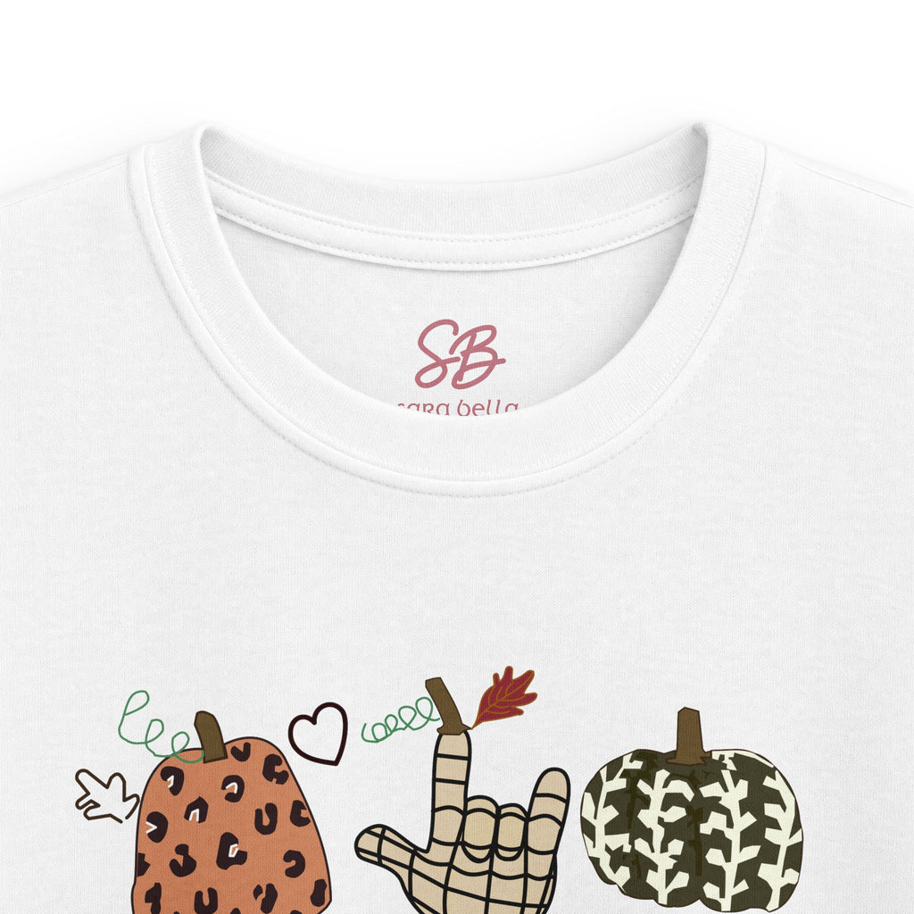 ASL Pumpkins Tic-Tac-Toe - Kid T-Shirt