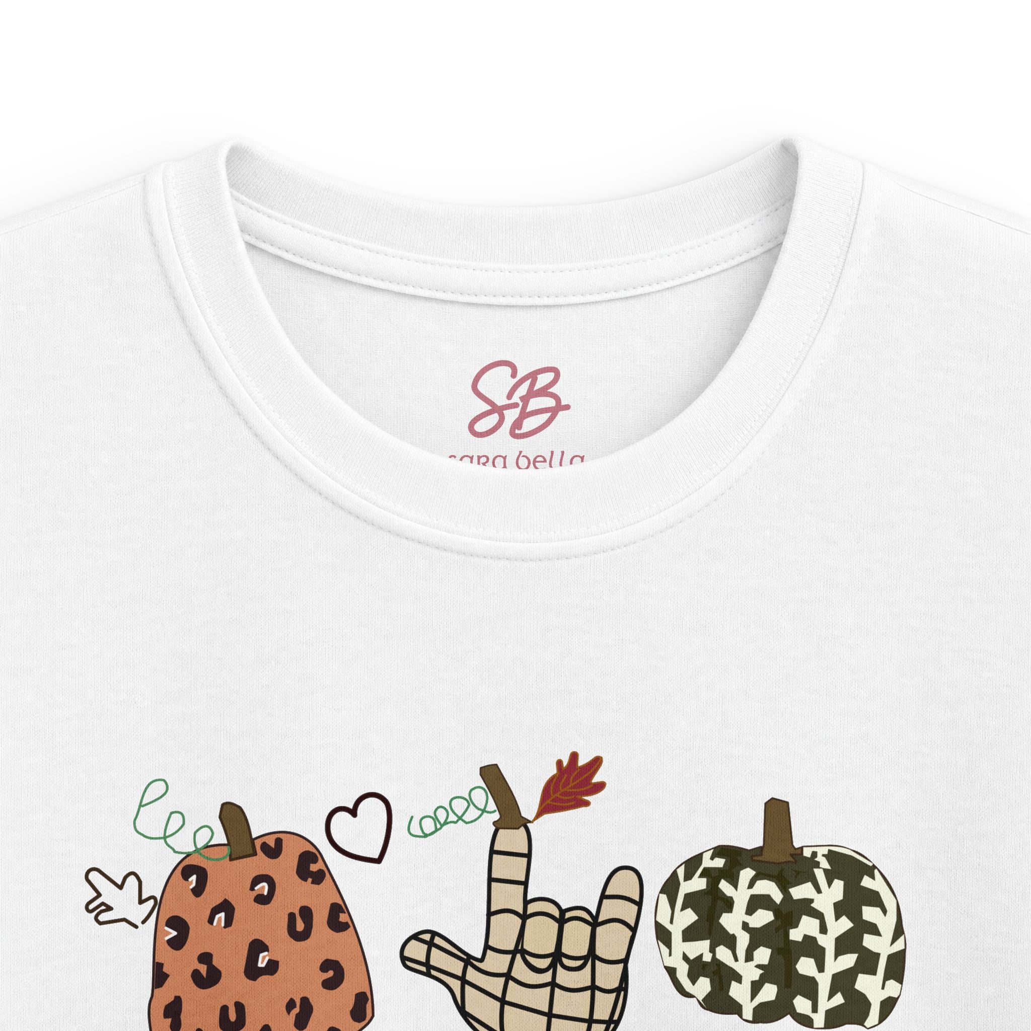 ASL Pumpkins Tic-Tac-Toe - Kid T-Shirt