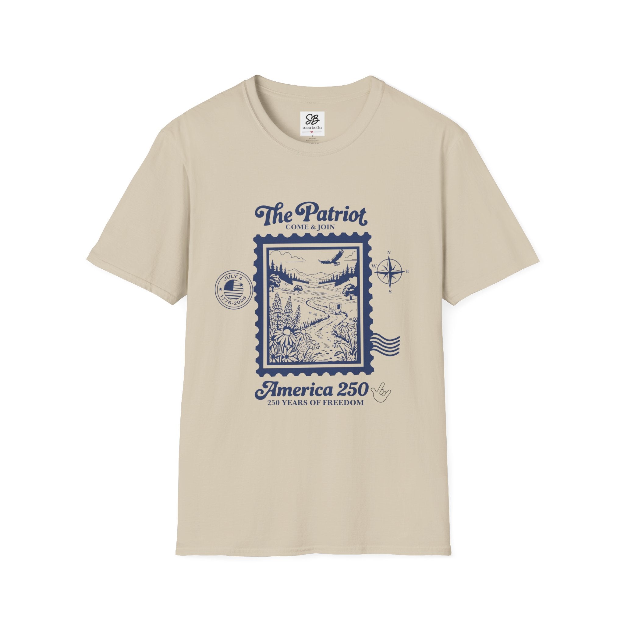 The Patriot Vintage America 250th Stamp Design Shirt