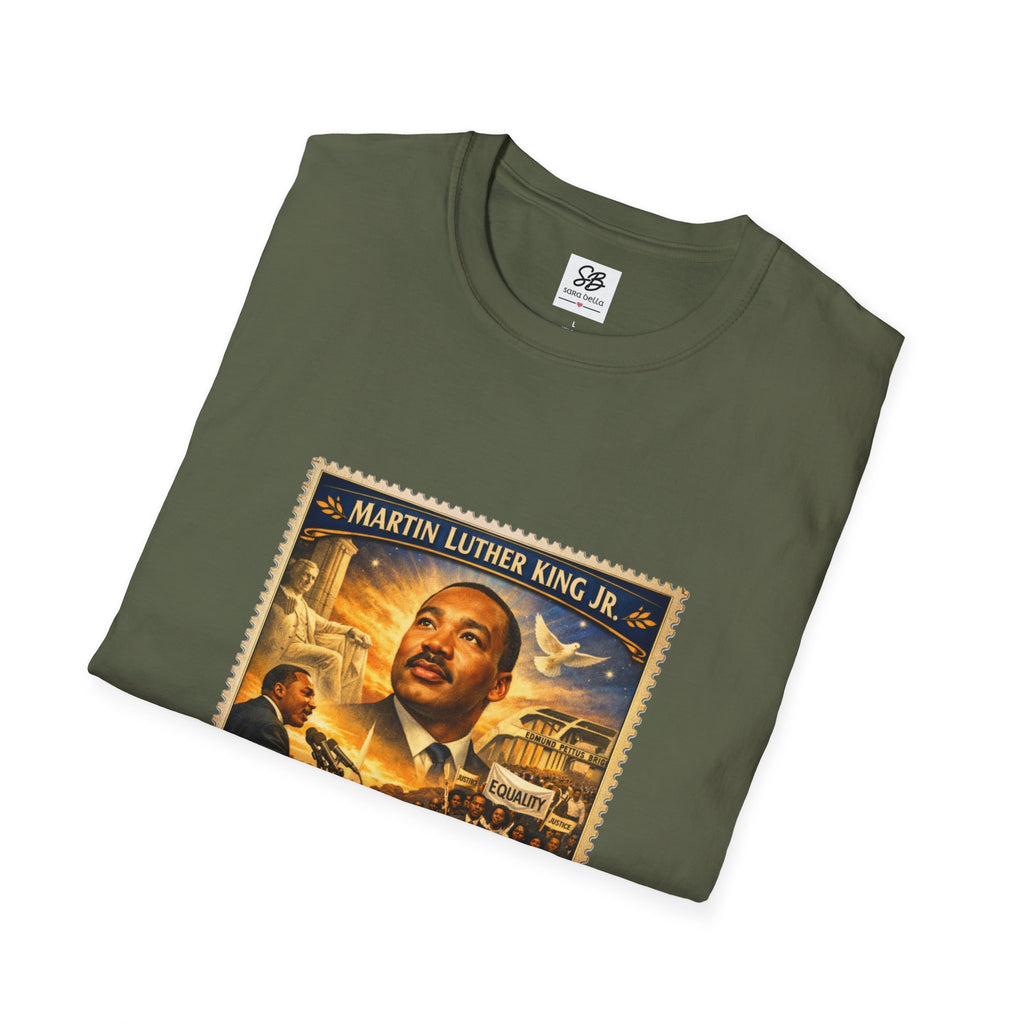 Martin Luther King Jr. 'I Have a Dream Memorial ' Tribute Vintage Stamp T-Shirt