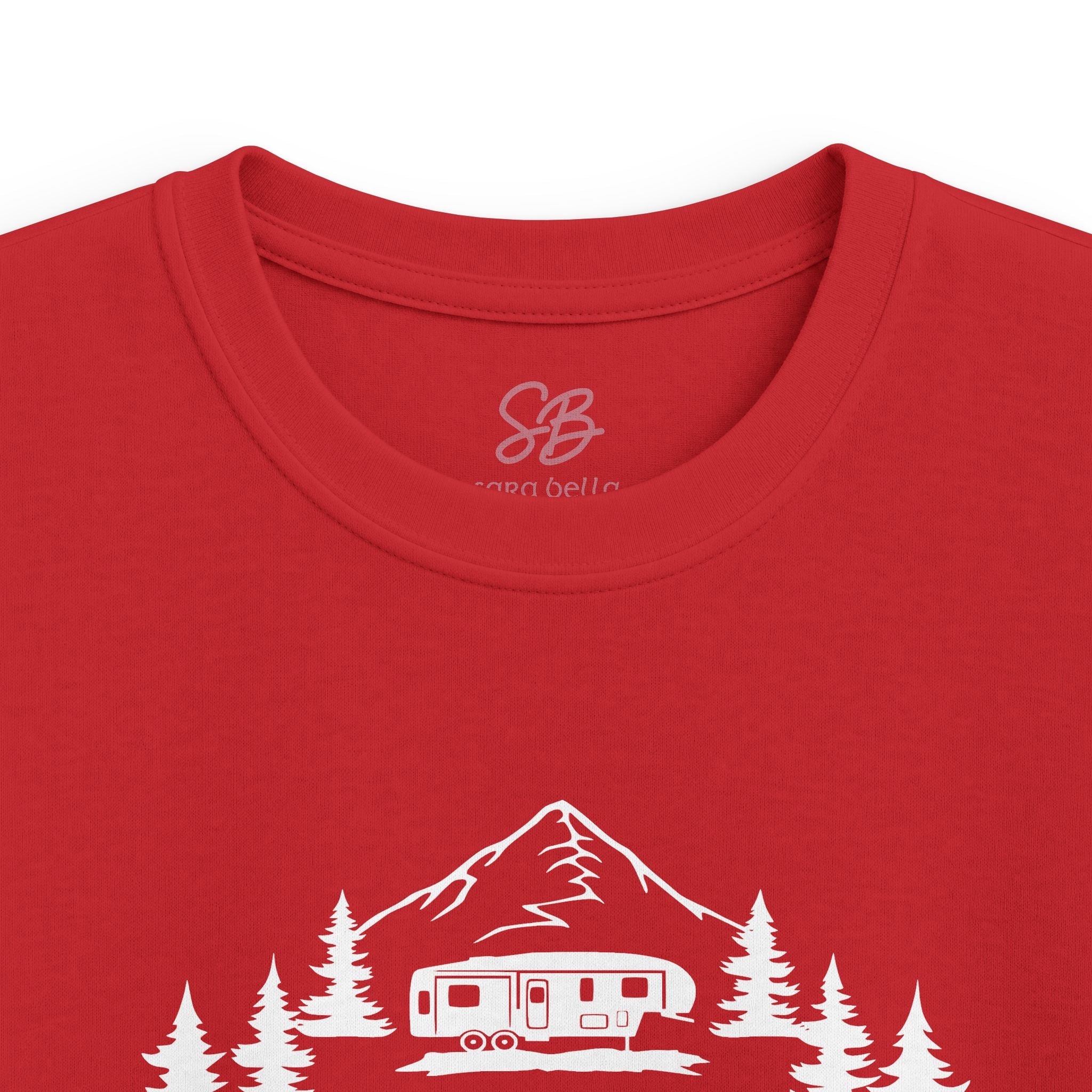 Live Love Camping in ASL (white ink) - Kid T-Shirt