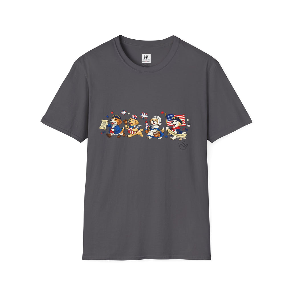Patriotic Dogs Parade T-Shirt